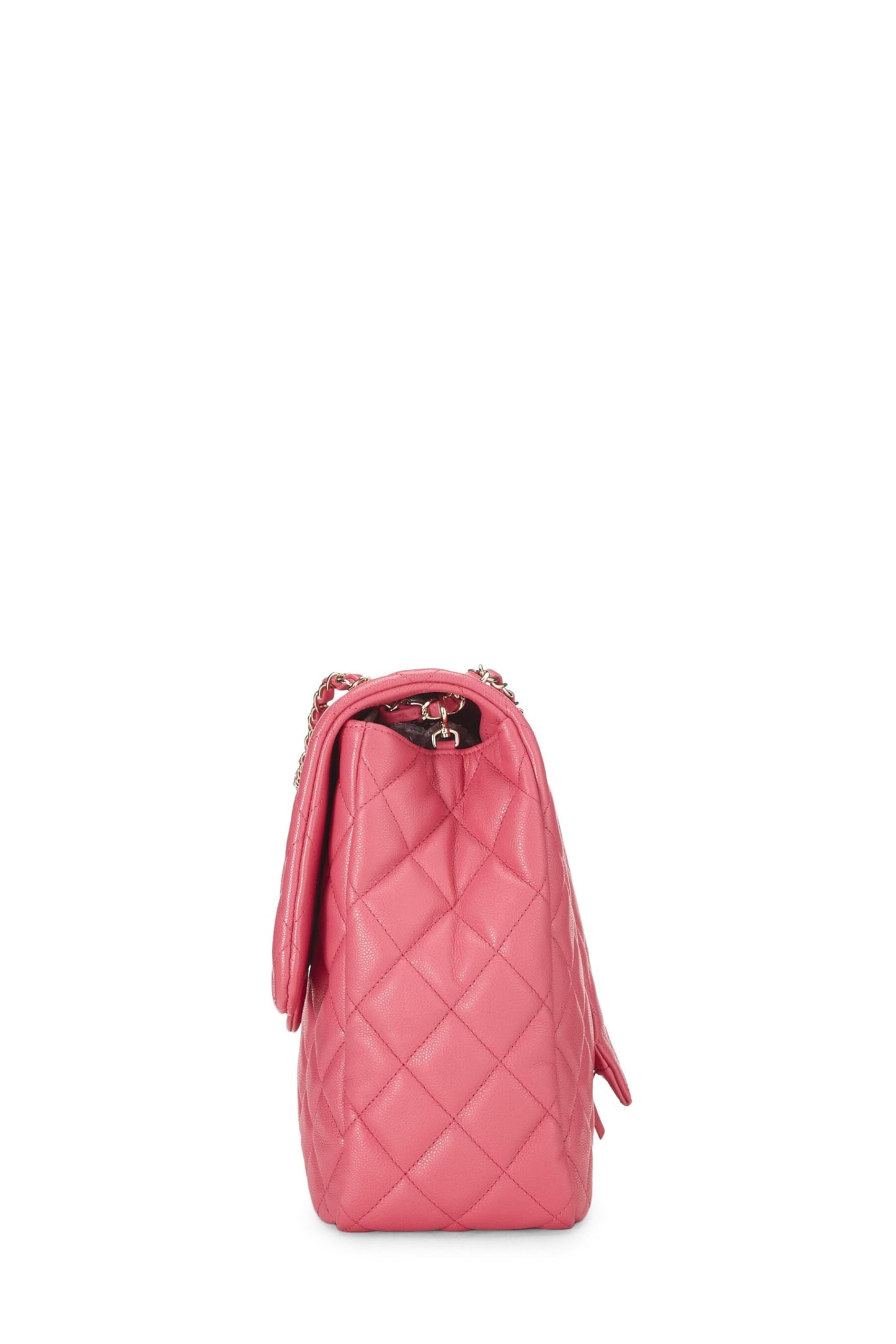 Chanel,  Pink Caviar Half Flap XL, Pink