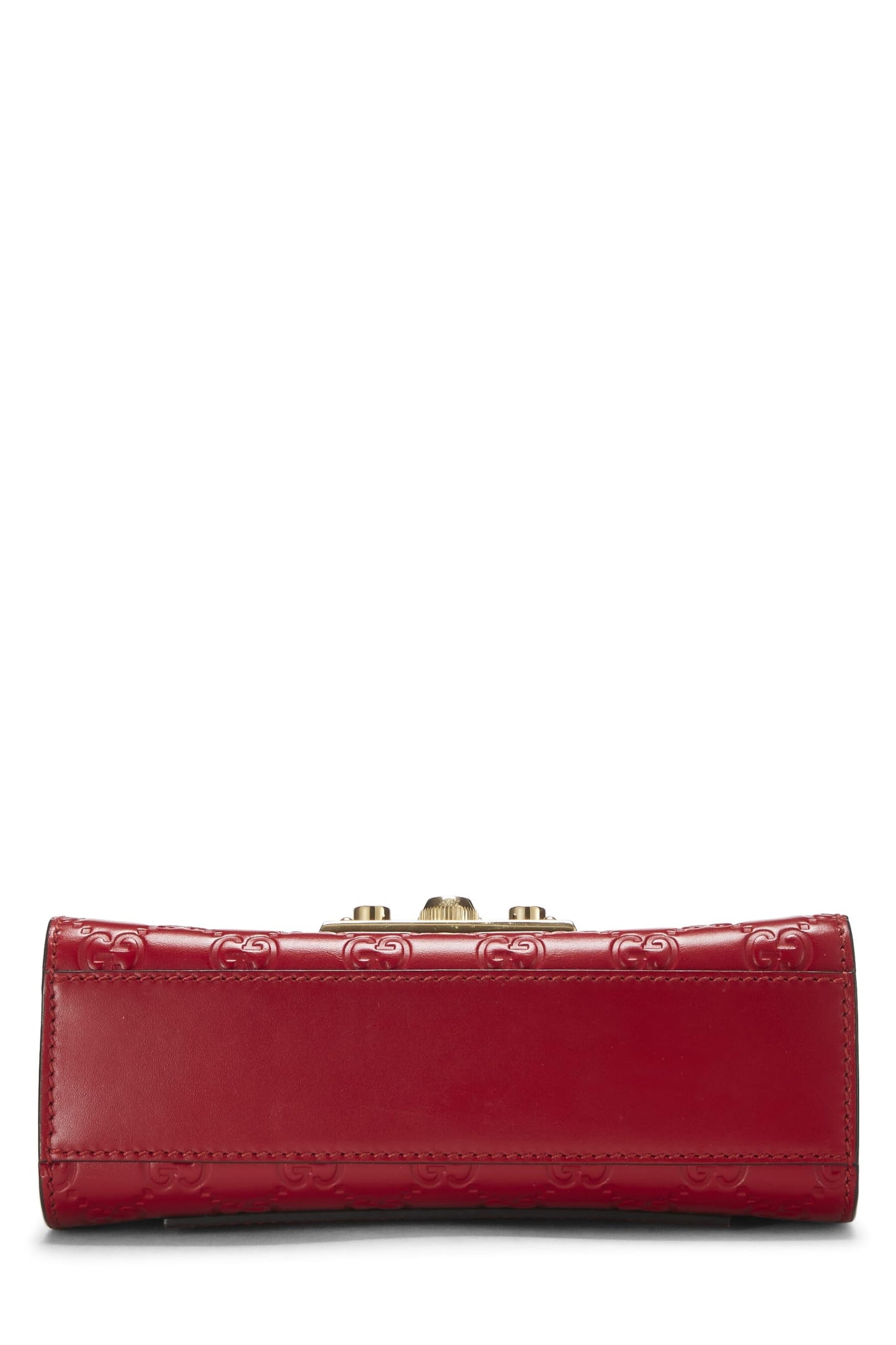 Gucci,  Red Guccissima Leather Padlock Bag Small, Red