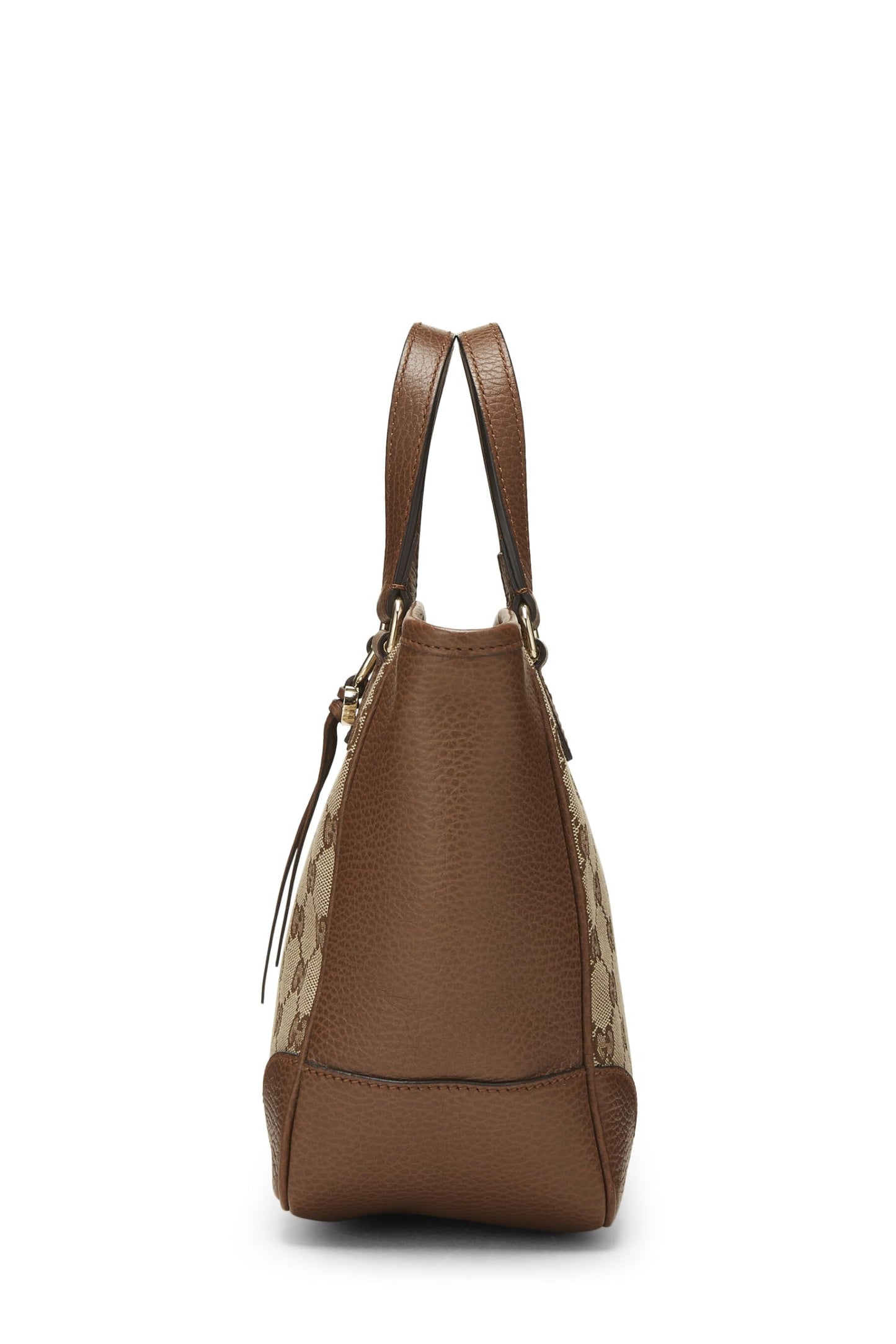 Gucci,  Brown Original GG Canvas Bree Top Handle Tote, Brown