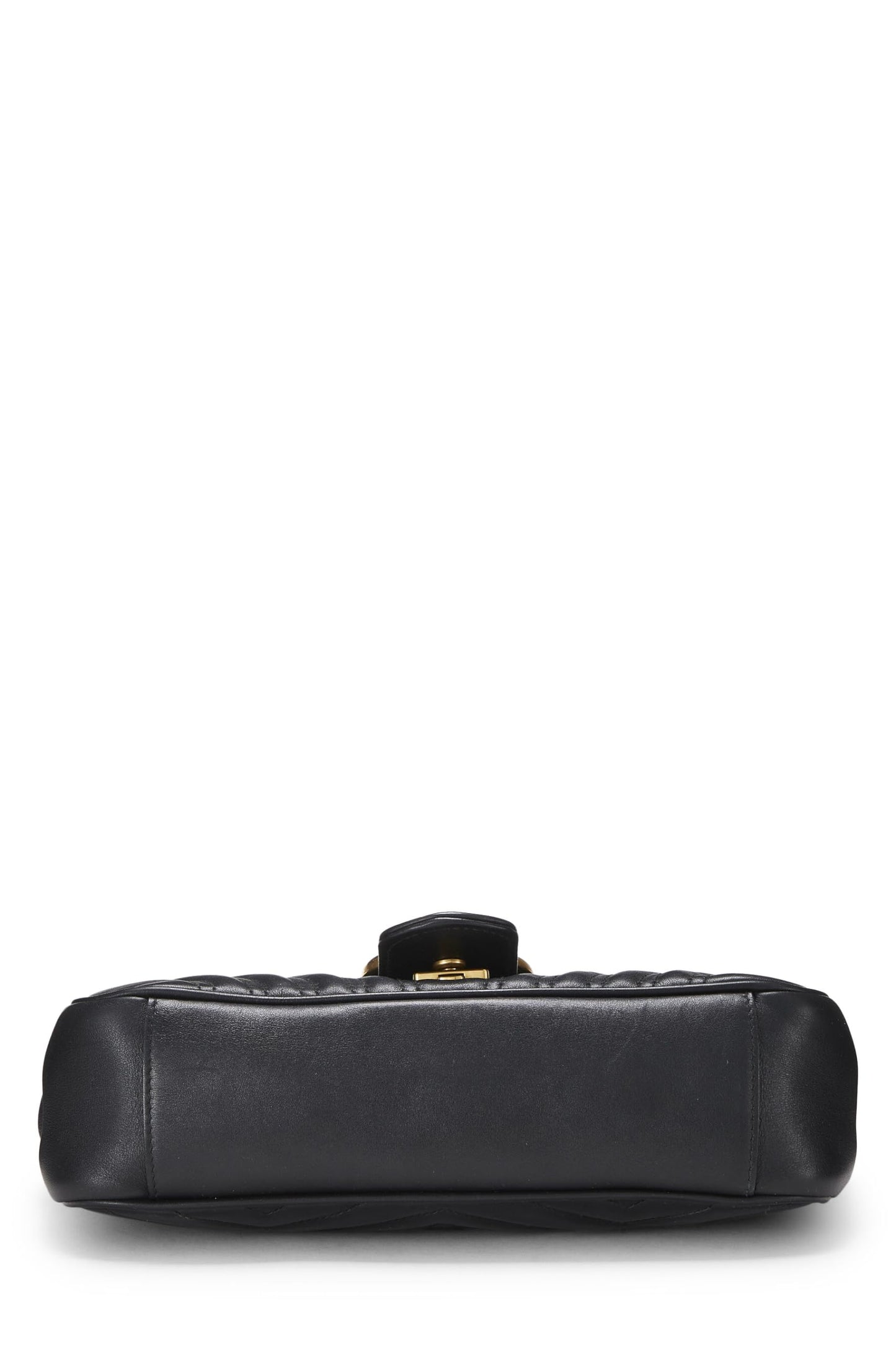 Gucci,  Black MatelassÃƒÆ’Ã‚Â© Leather Marmont Shoulder Bag Mini, Black