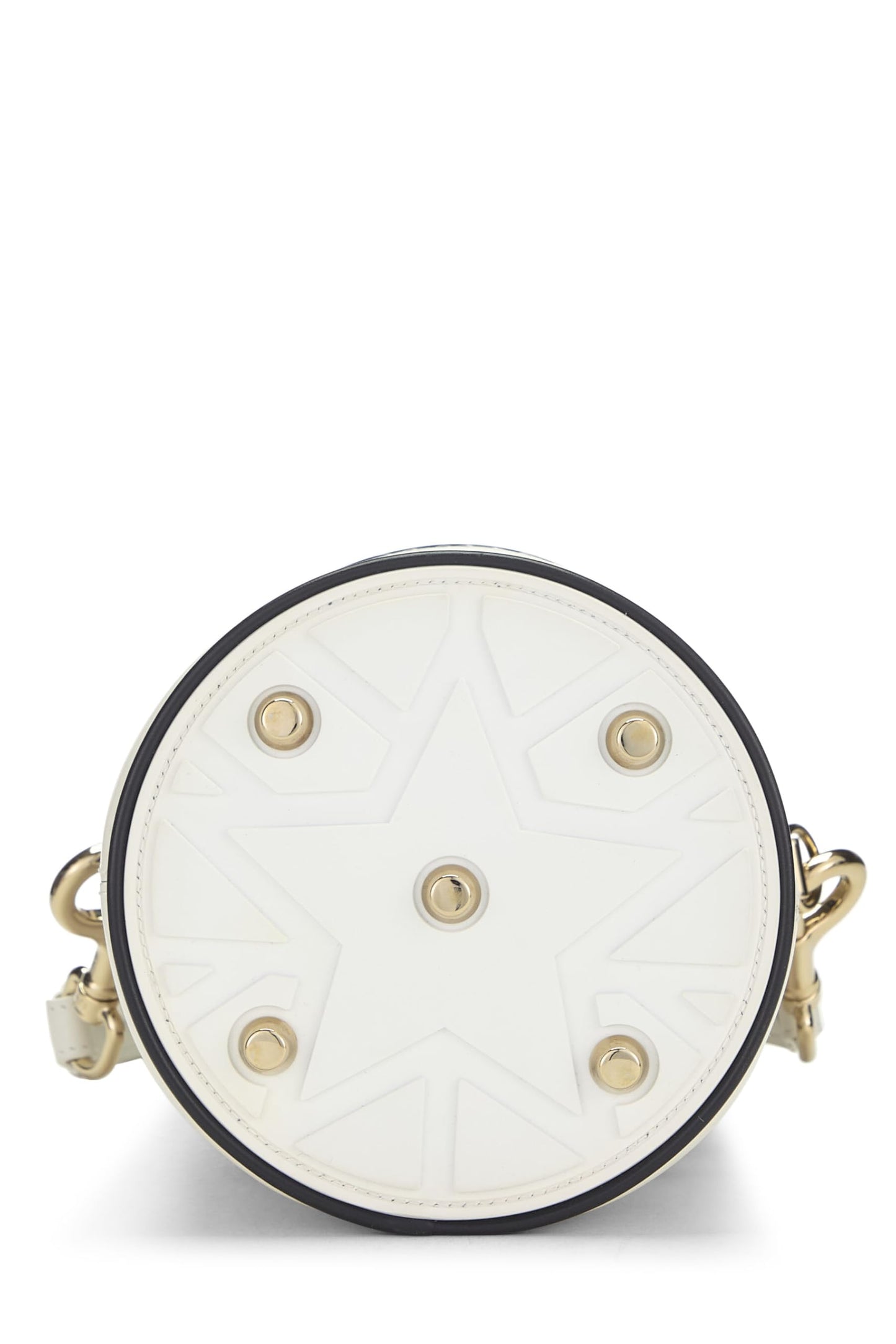 Dior,  White Calfskin Vibe Bucket Bag Micro, White