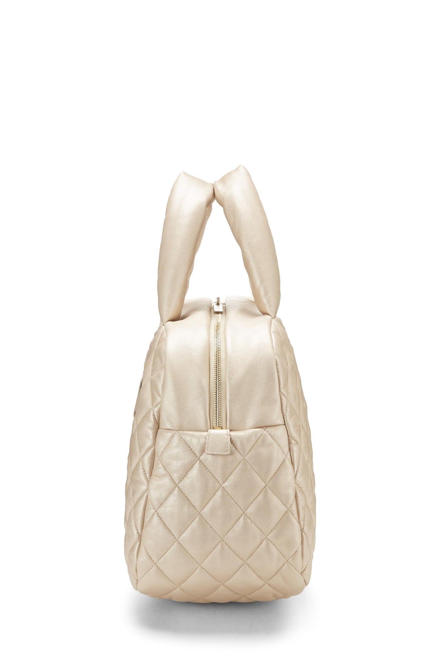 Chanel,  Gold Leather Coco Cocoon Bowling Bag, Gold