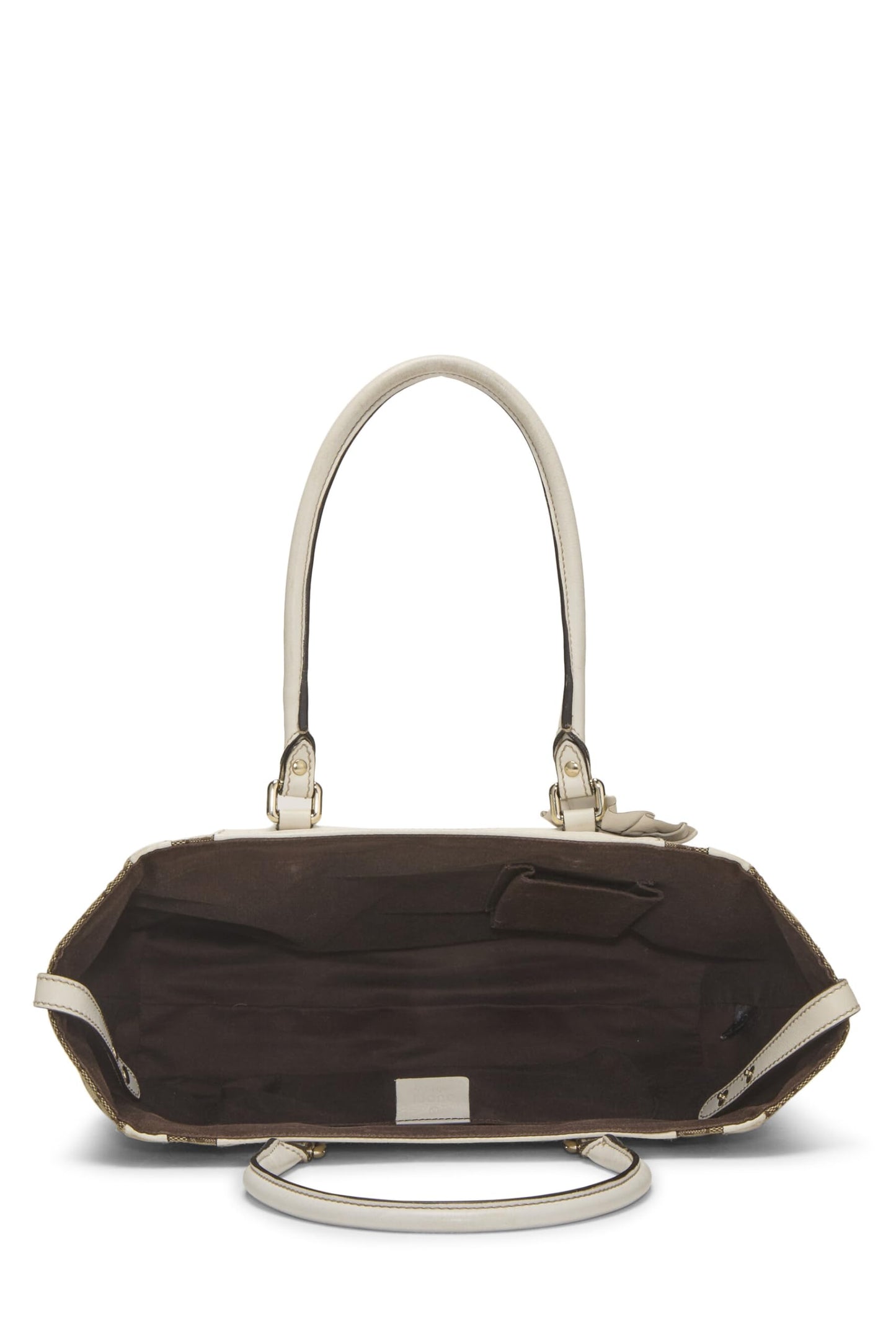 Gucci,  White Original GG Canvas Handbag, White