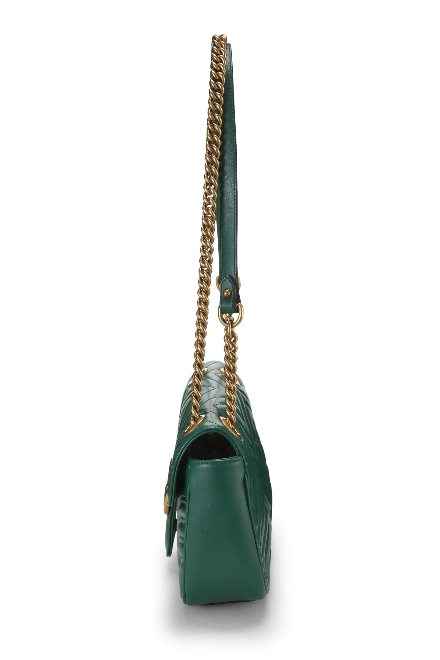 Gucci,  Green Leather GG Marmont MatelassÃƒÆ’Ã‚Â© Mini, Green