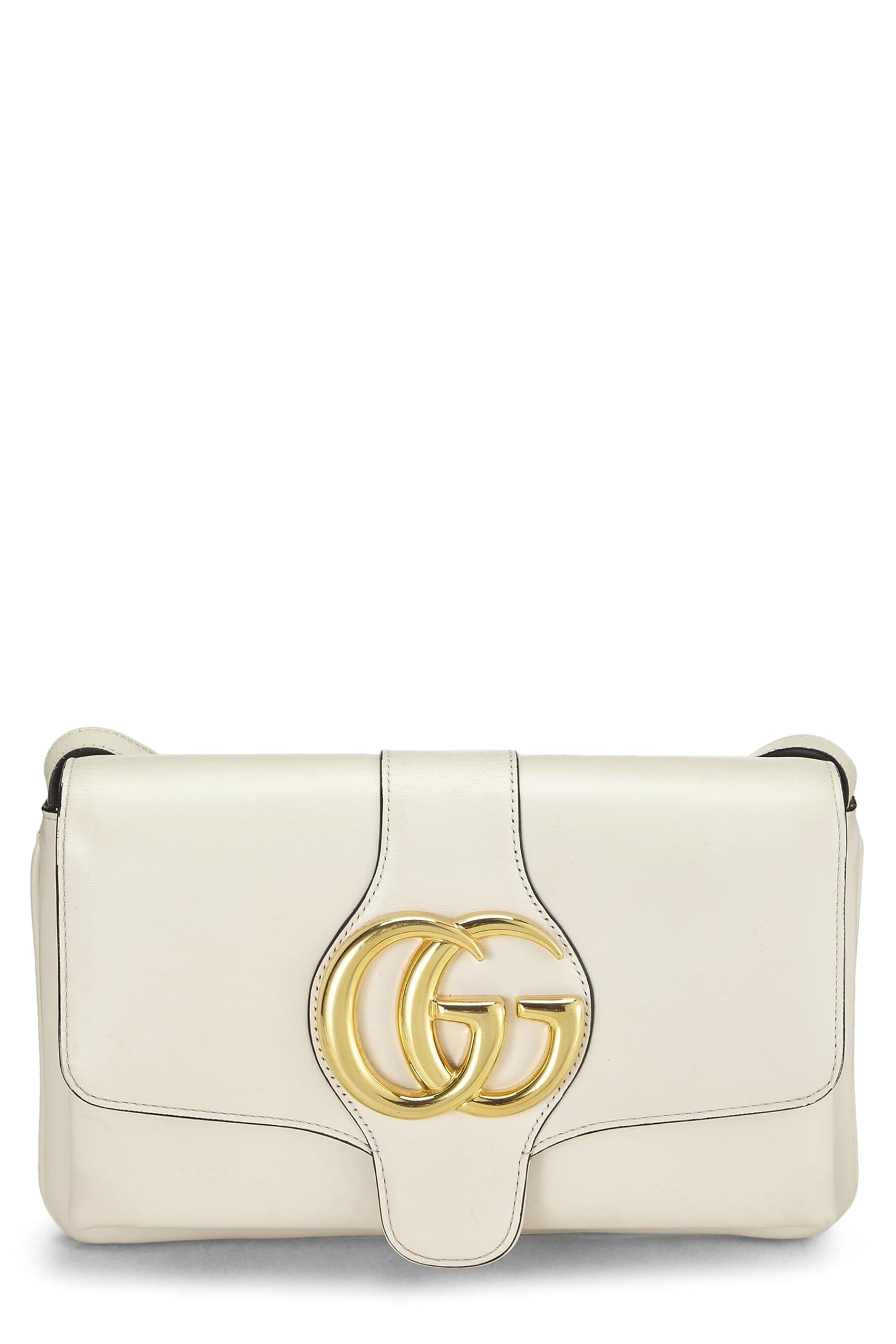 Gucci,  White Leather Arli Shoulder Bag Small, White