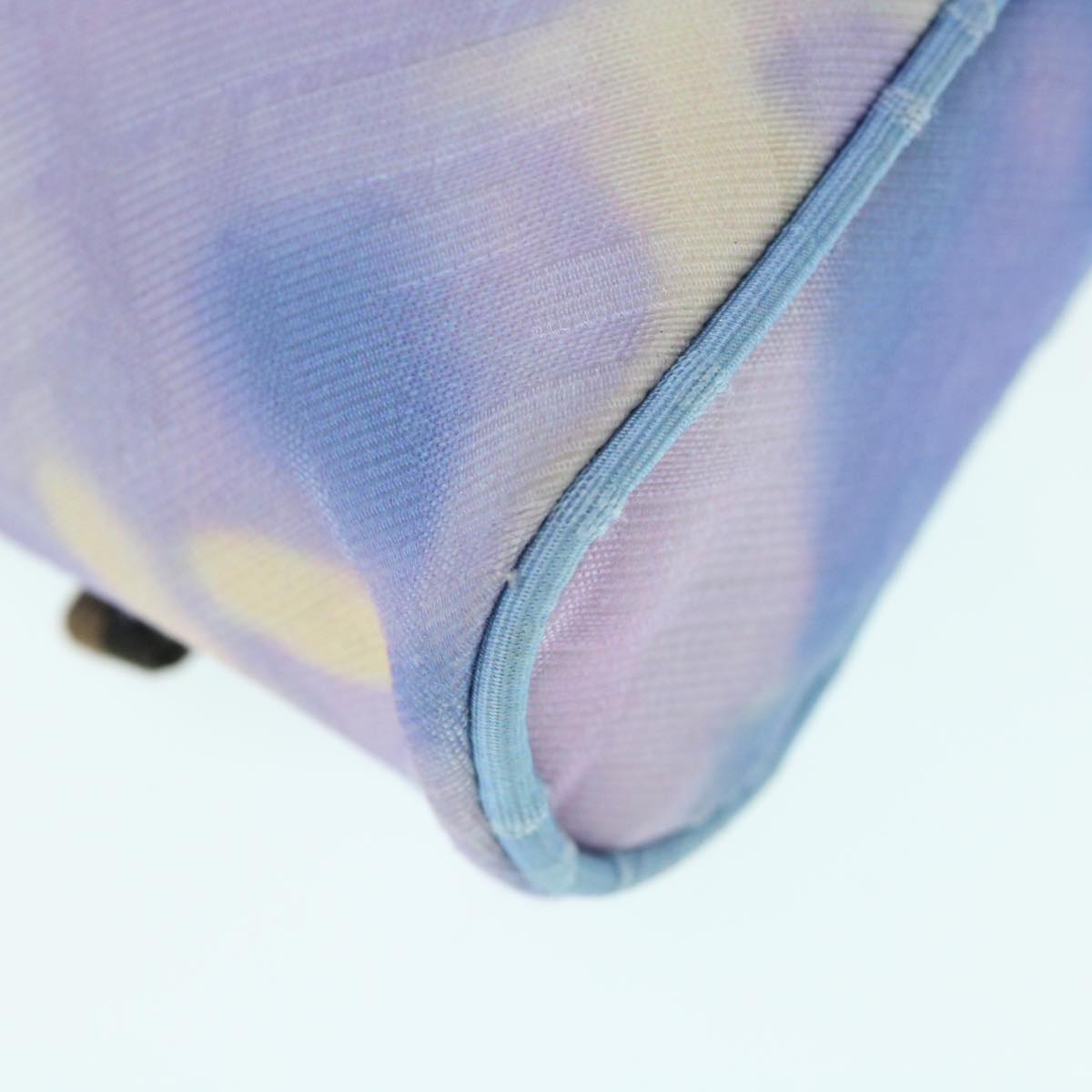 FENDI Zucca Canvas Shoulder Bag Light Blue 62025A
