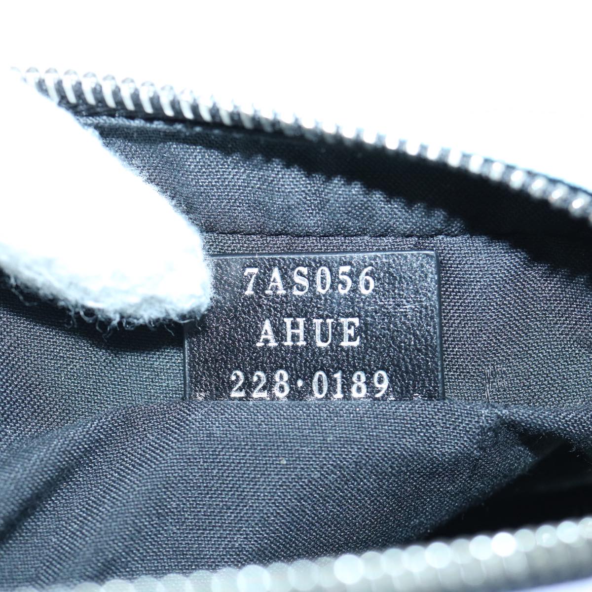 FENDI Zucca Canvas Shoulder Bag Light Blue 62025A
