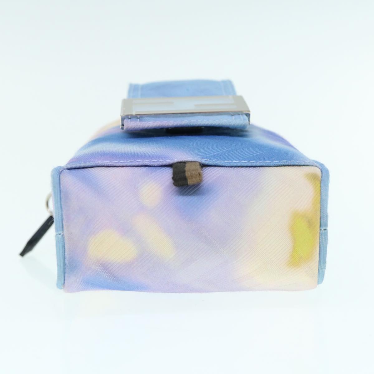 FENDI Zucca Canvas Shoulder Bag Light Blue 62025A
