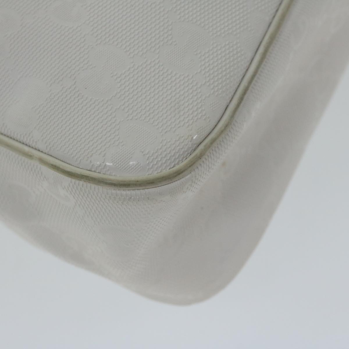 GUCCI GG implementation Shoulder Bag White 201448 62086