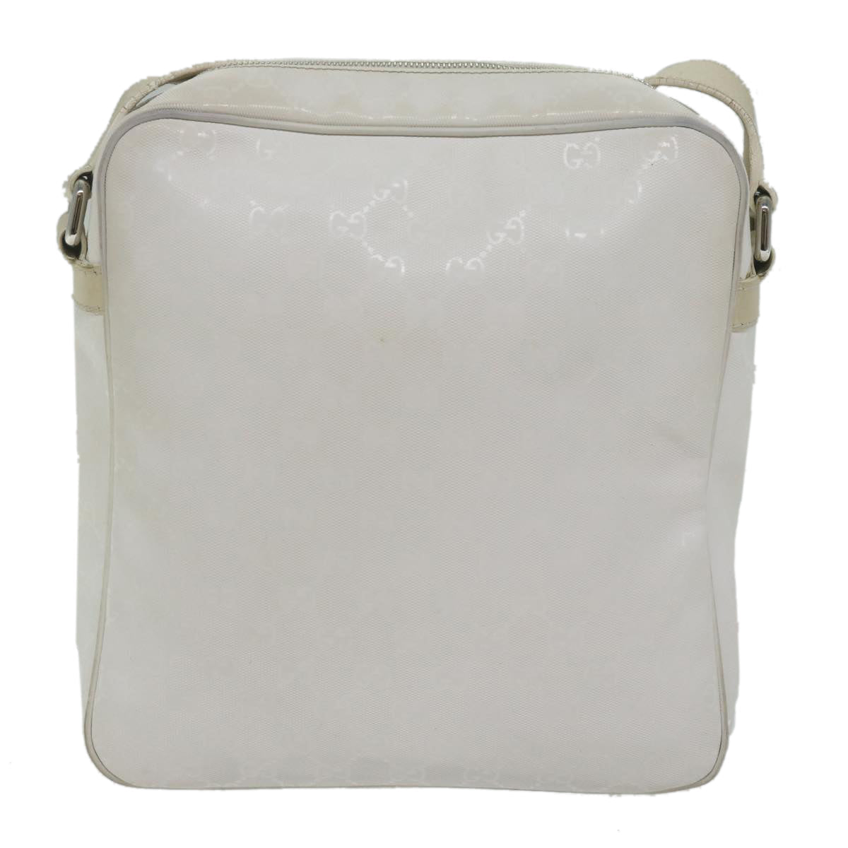 GUCCI GG implementation Shoulder Bag White 201448 62086