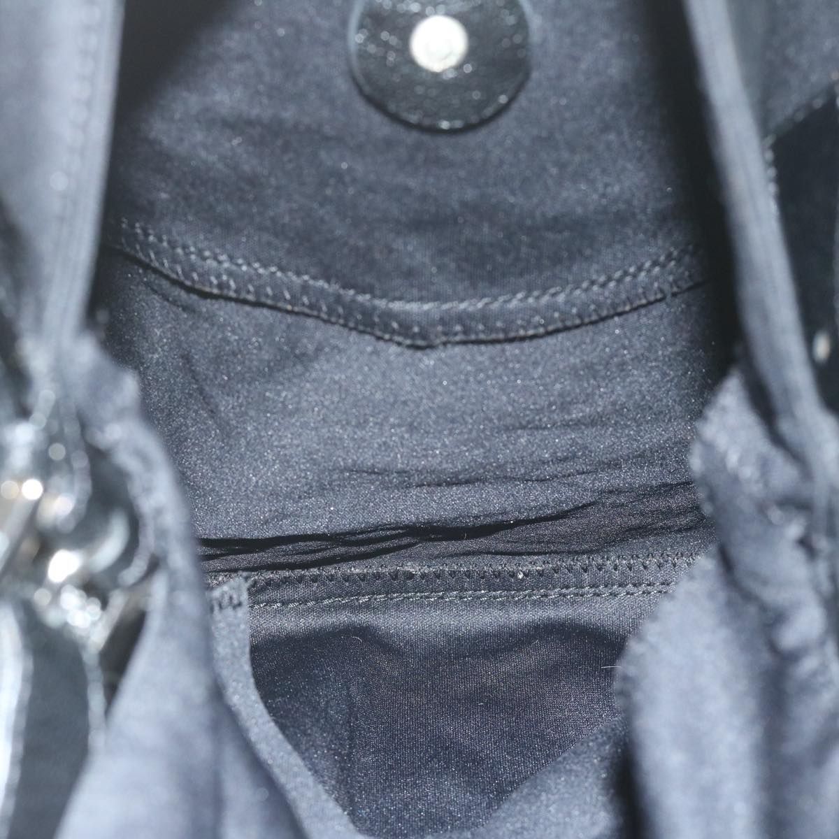 FENDI Mamma Baguette Shoulder Bag Nylon Black 62129