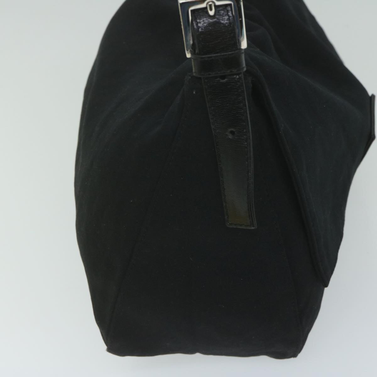 FENDI Mamma Baguette Shoulder Bag Nylon Black 62129