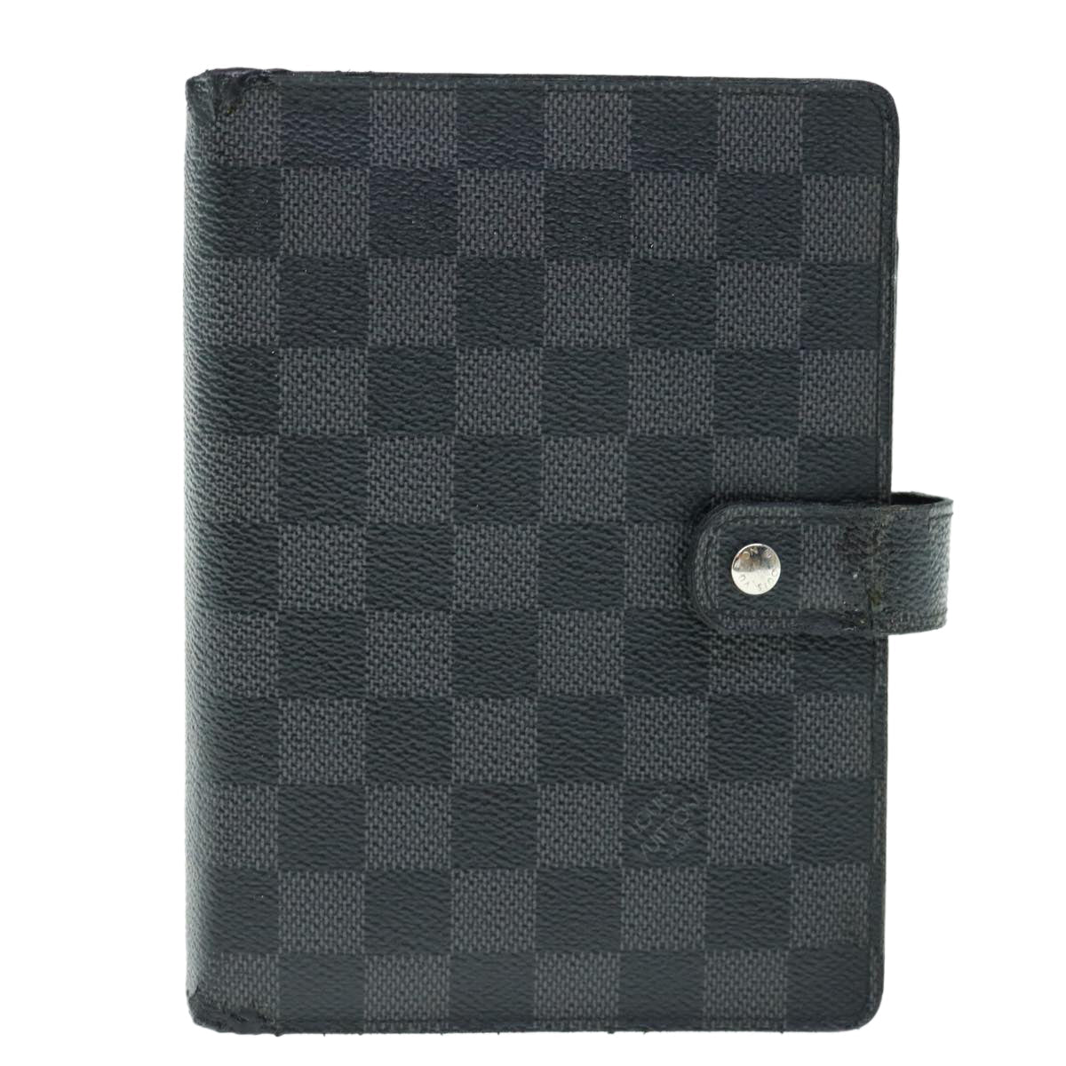LOUIS VUITTON Damier Graphite Agenda MM Day Planner Cover R20242 LV 62143