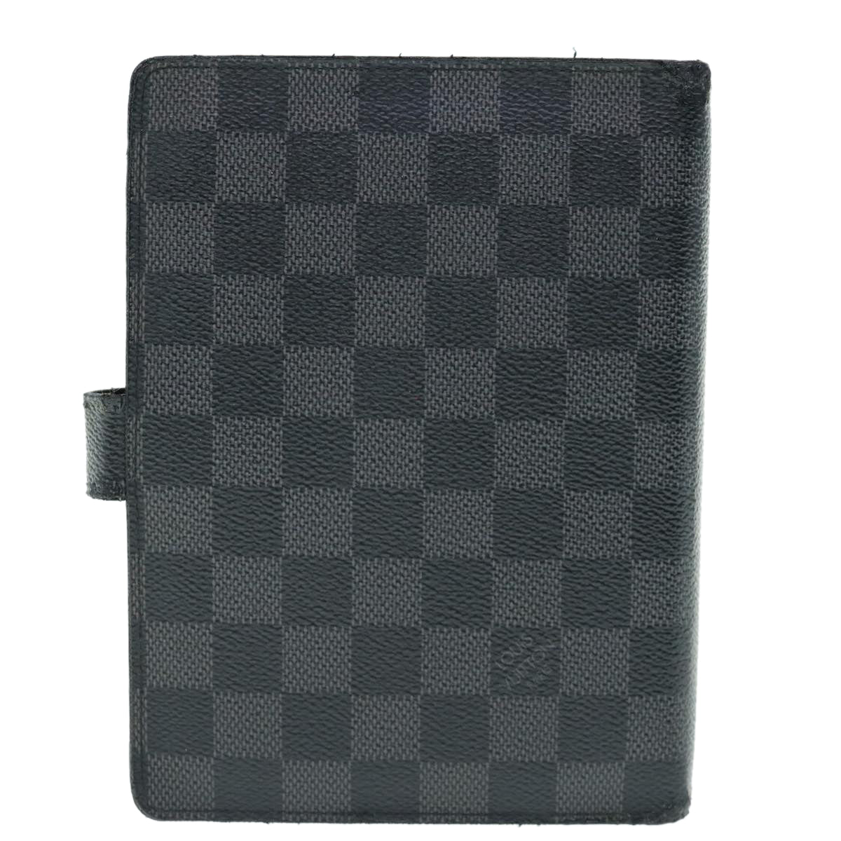 LOUIS VUITTON Damier Graphite Agenda MM Day Planner Cover R20242 LV 62143