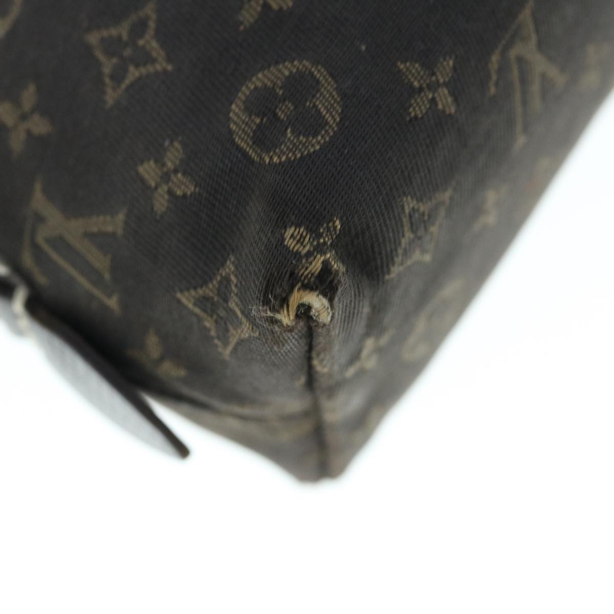 LOUIS VUITTON Monogram Idylle Pochette Cosmetic Pouch Brown M40375 LV 62148