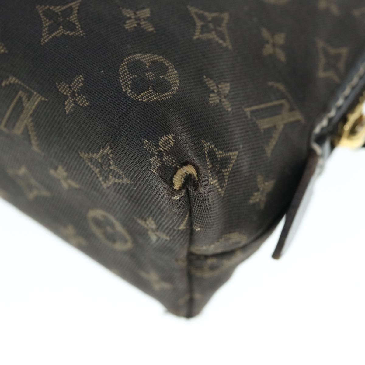LOUIS VUITTON Monogram Idylle Pochette Cosmetic Pouch Brown M40375 LV 62148