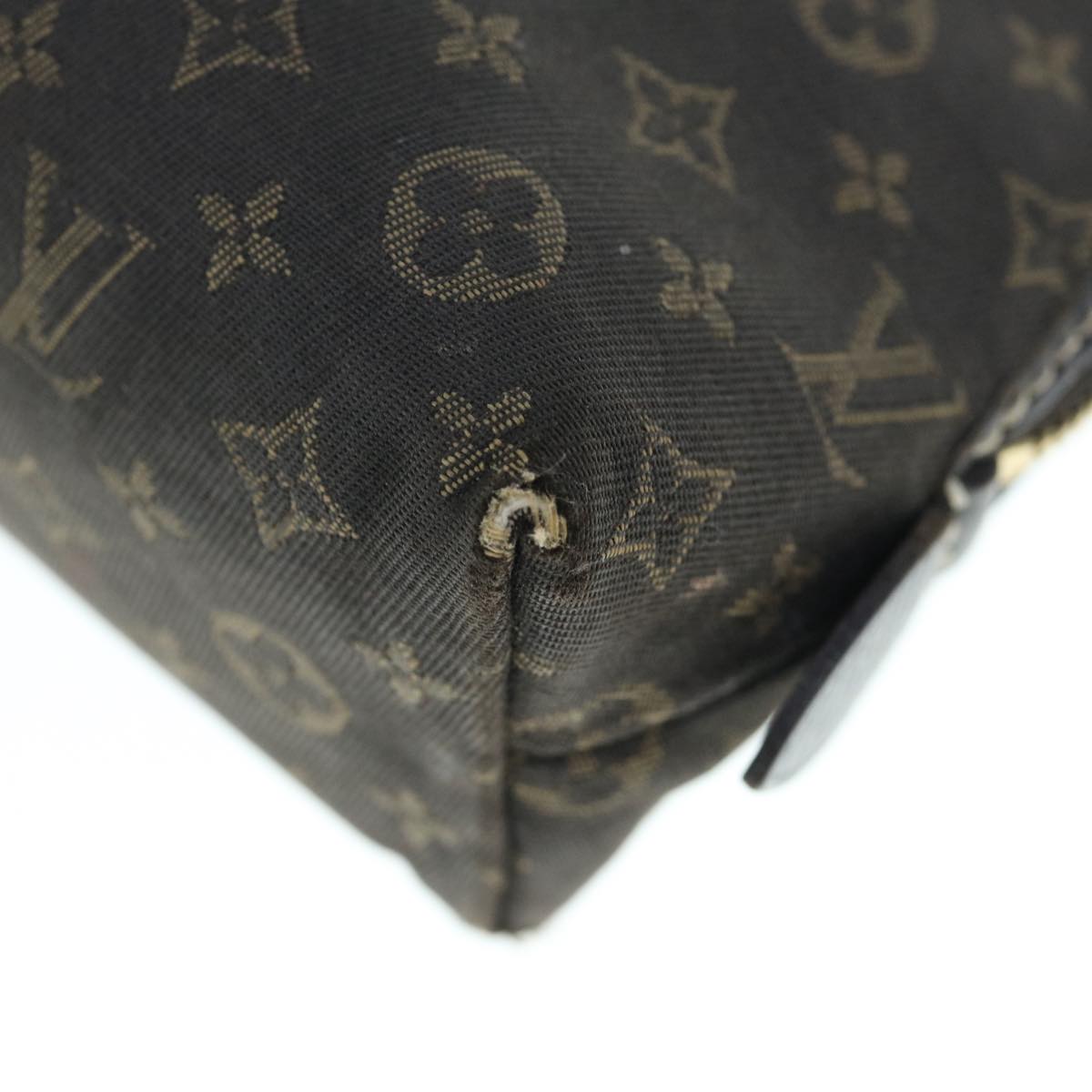 LOUIS VUITTON Monogram Idylle Pochette Cosmetic Pouch Brown M40375 LV 62148