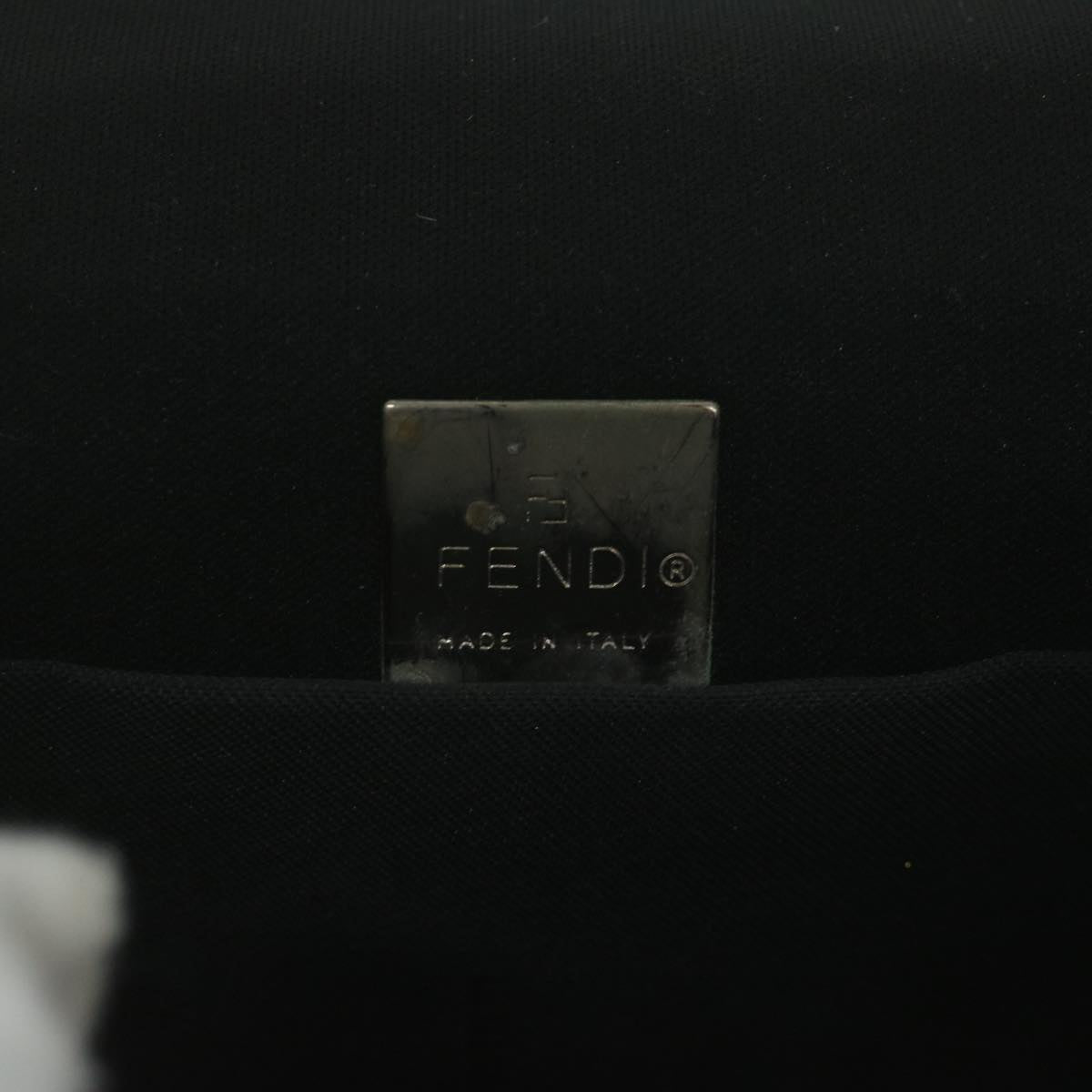 FENDI Mamma Shoulder Bag Nylon Black 62178