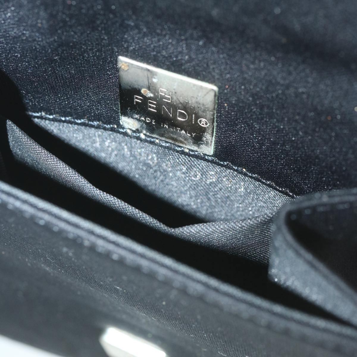 FENDI Mamma Shoulder Bag Nylon Black 62178