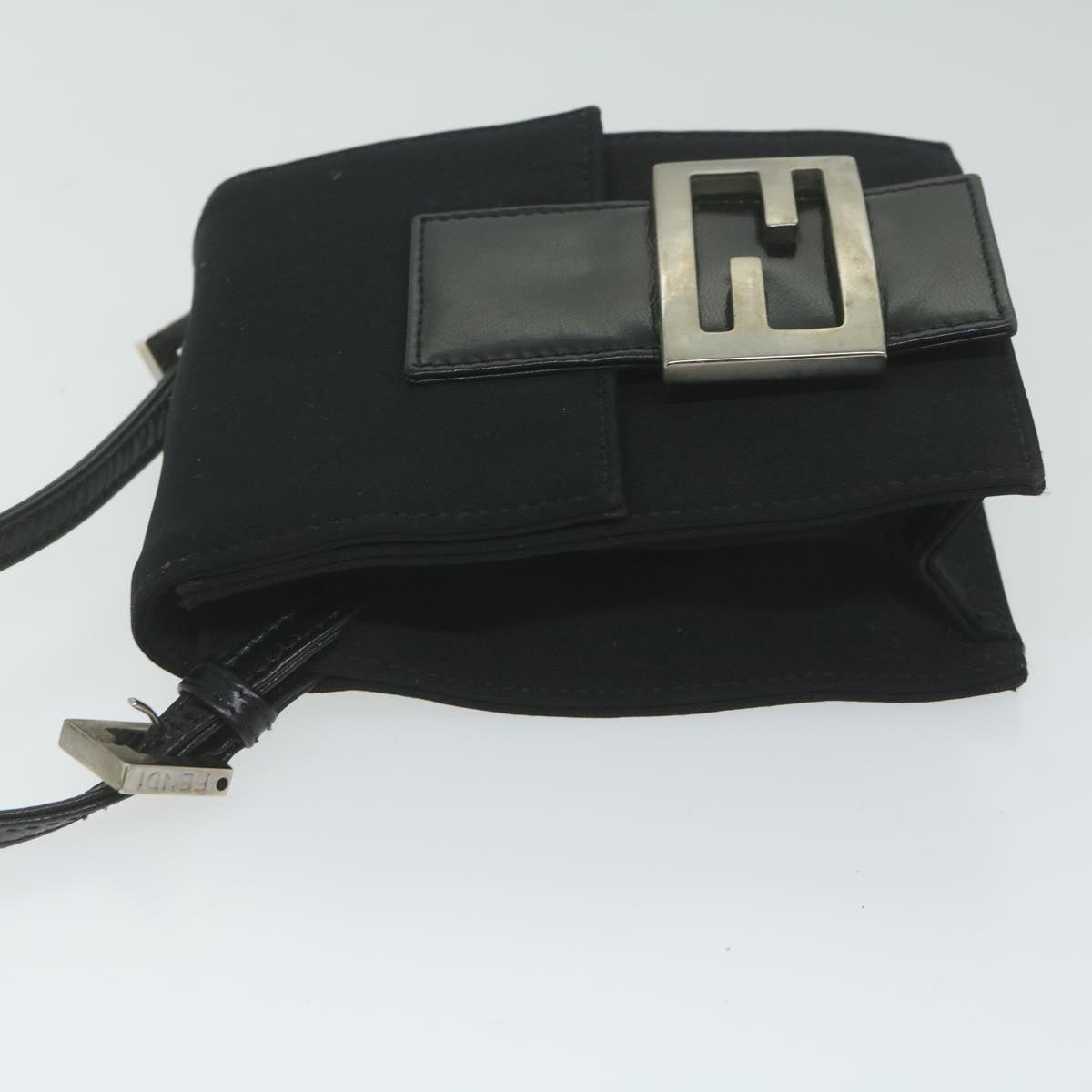 FENDI Mamma Shoulder Bag Nylon Black 62178