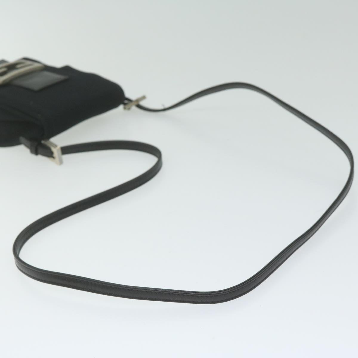 FENDI Mamma Shoulder Bag Nylon Black 62178