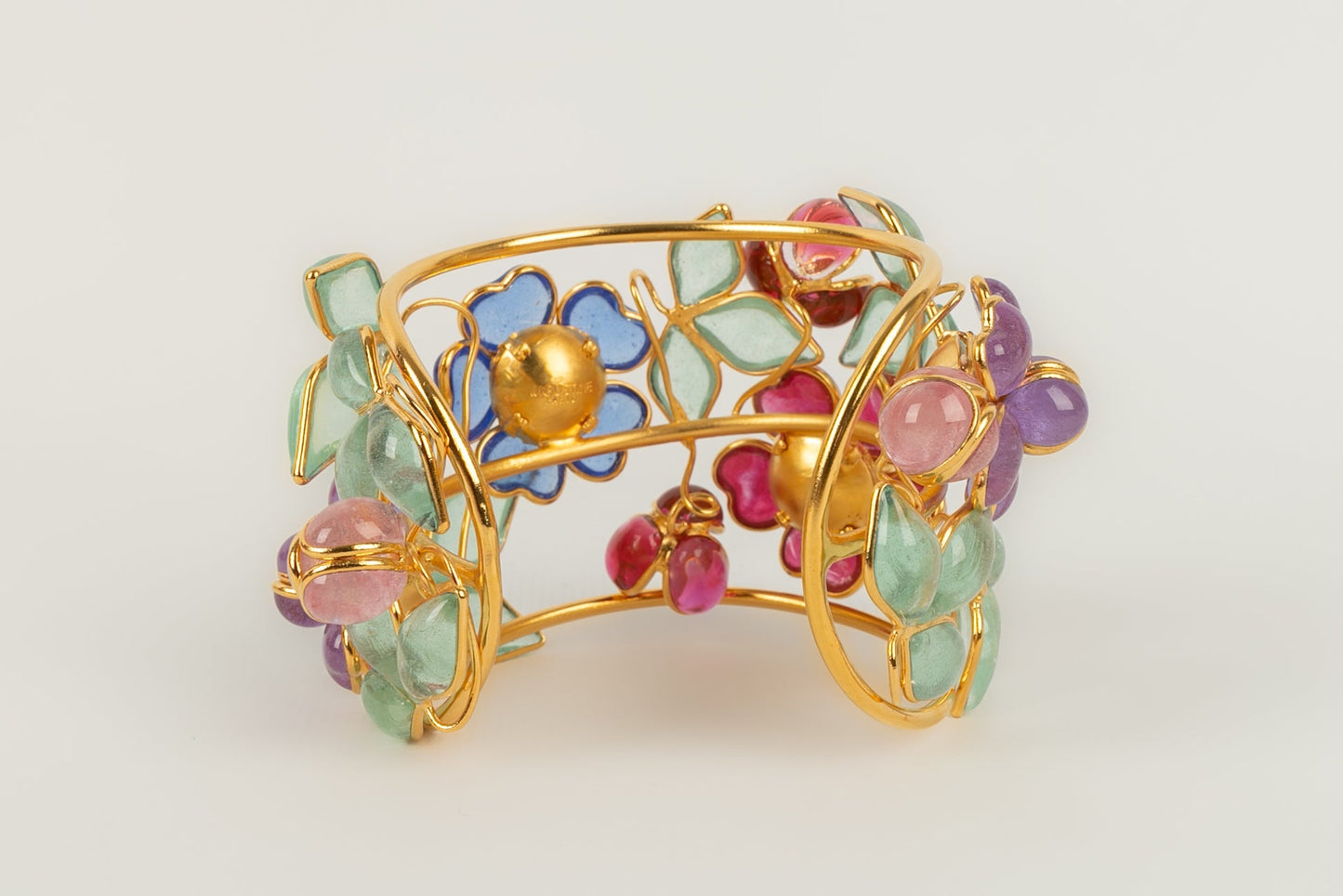 Bracelet manchette fleurs Augustine