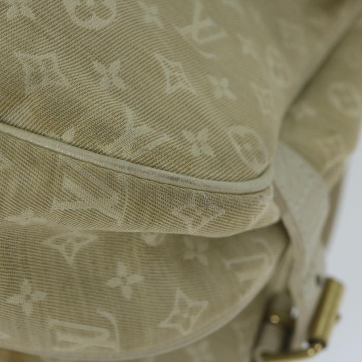 LOUIS VUITTON Monogram Mini Lin Saumur PM Shoulder Bag Ivory M95314 62201