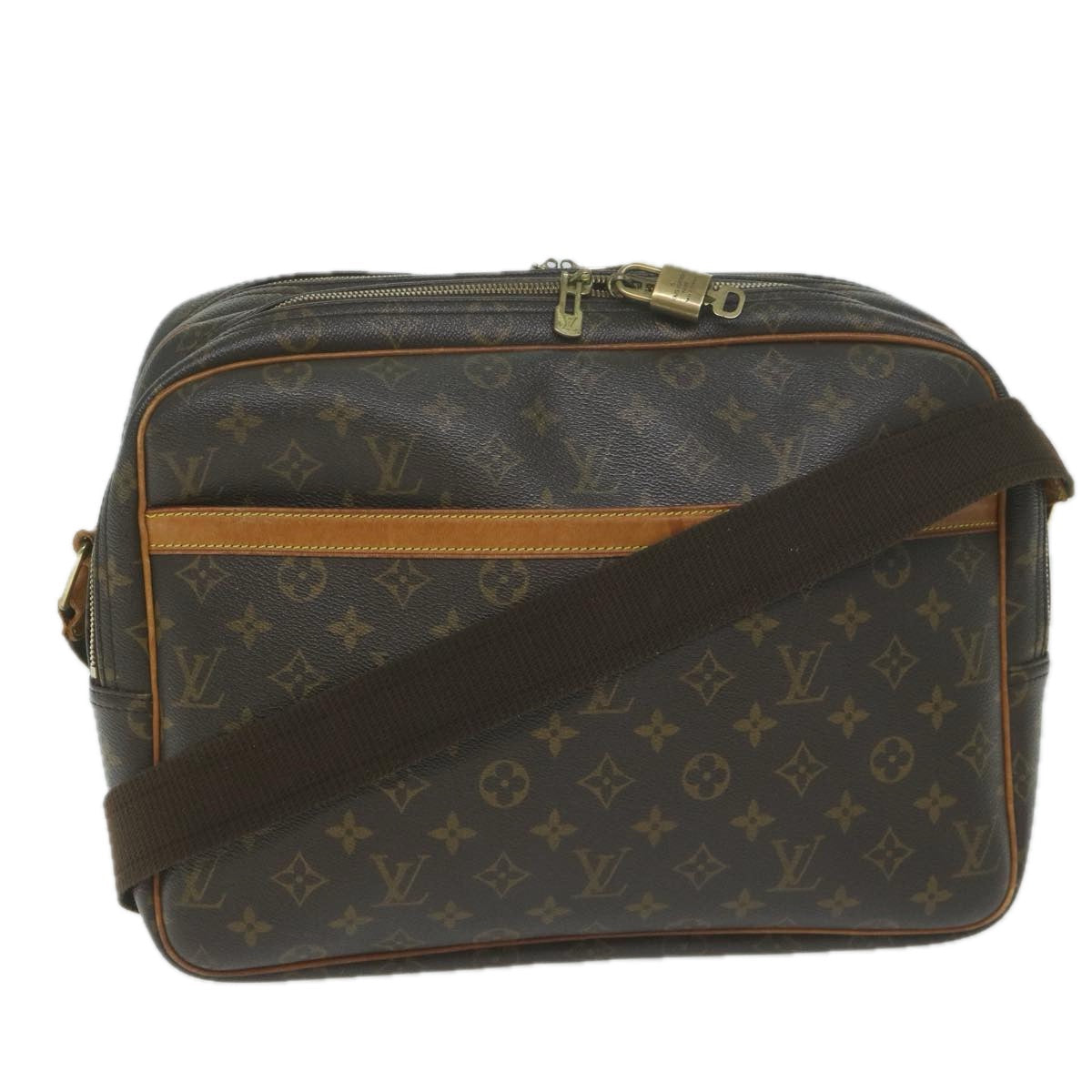 LOUIS VUITTON Monogram Reporter GM Shoulder Bag M45252 LV 62225