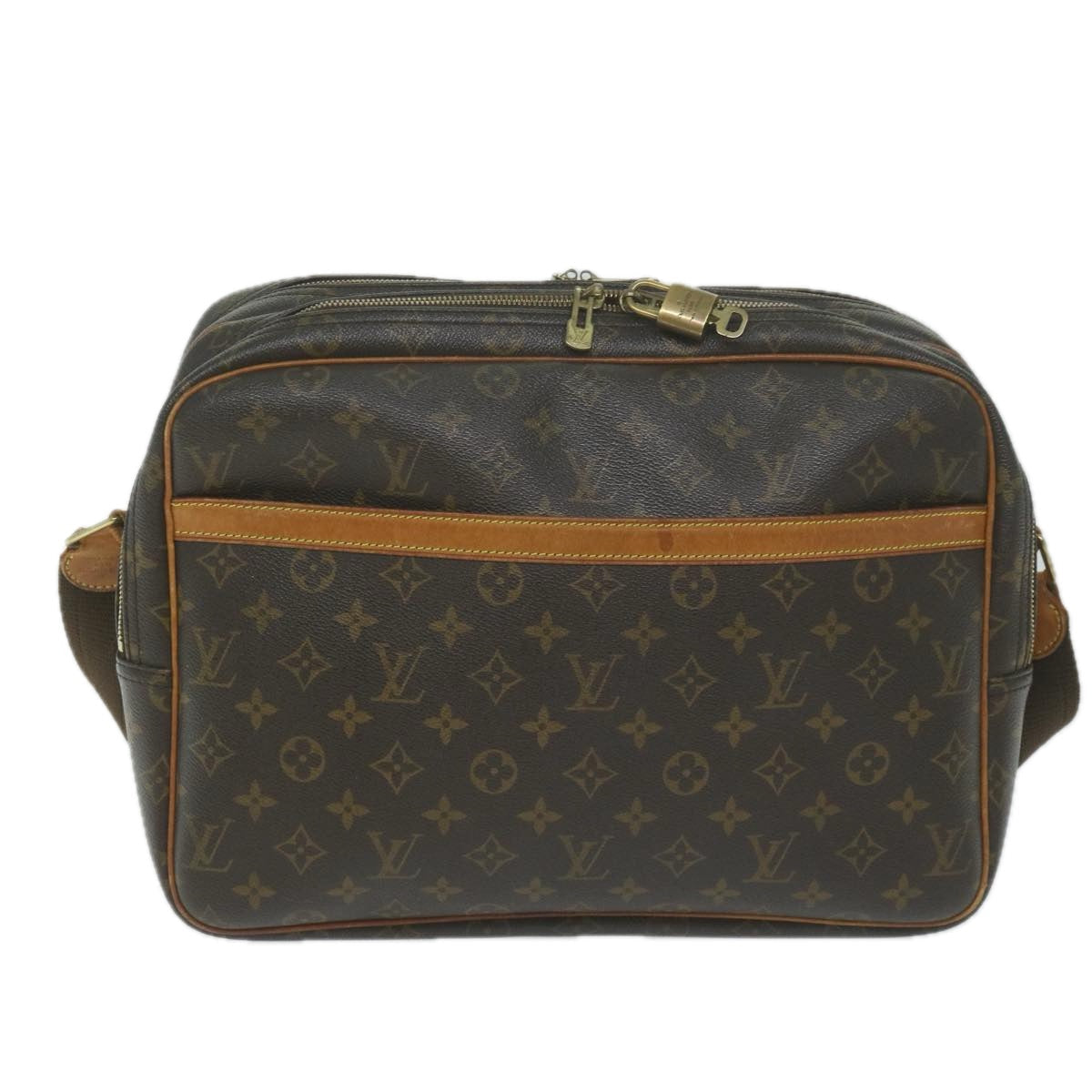 LOUIS VUITTON Monogram Reporter GM Shoulder Bag M45252 LV 62225