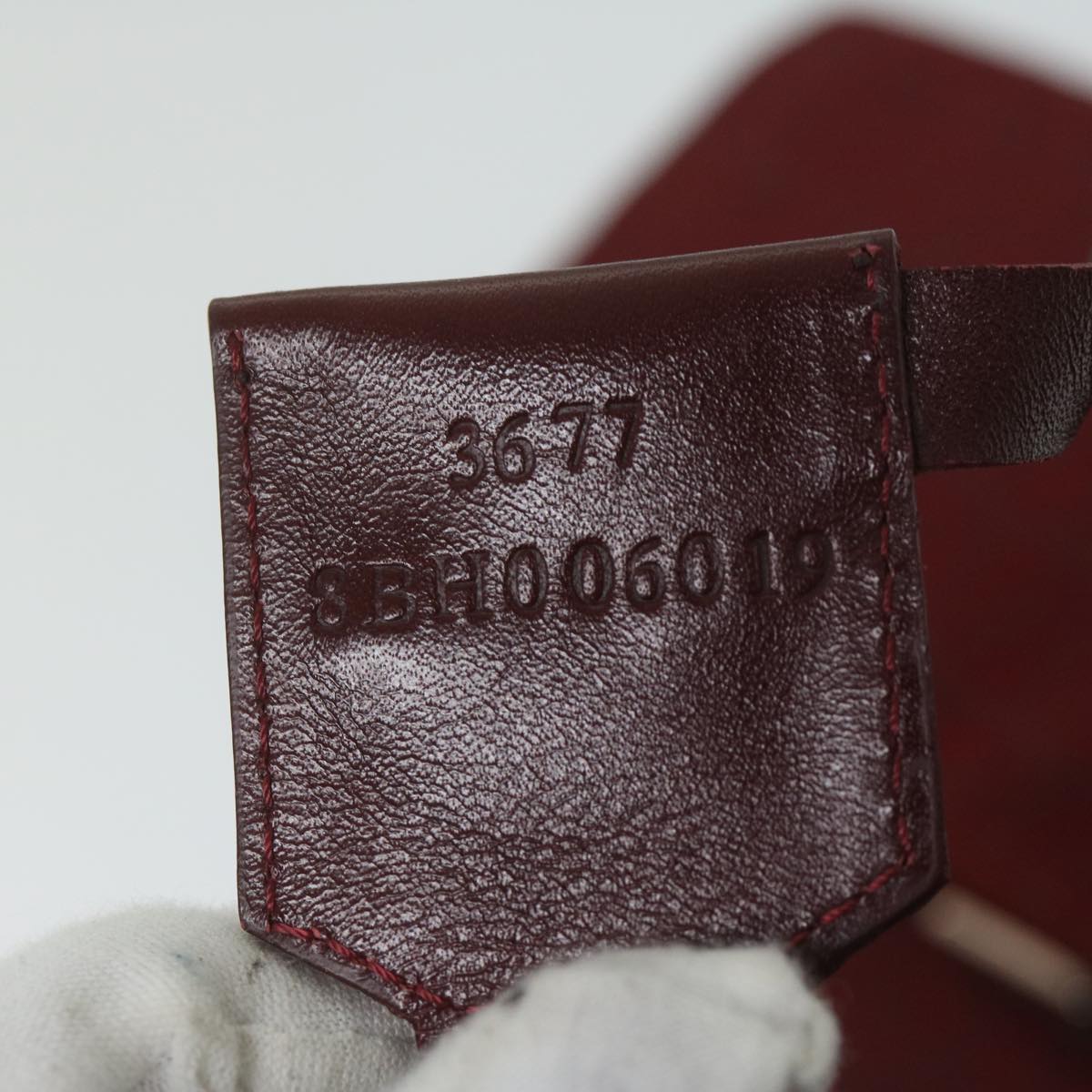 FENDI Zucchino Canvas Hand Bag Red 62237