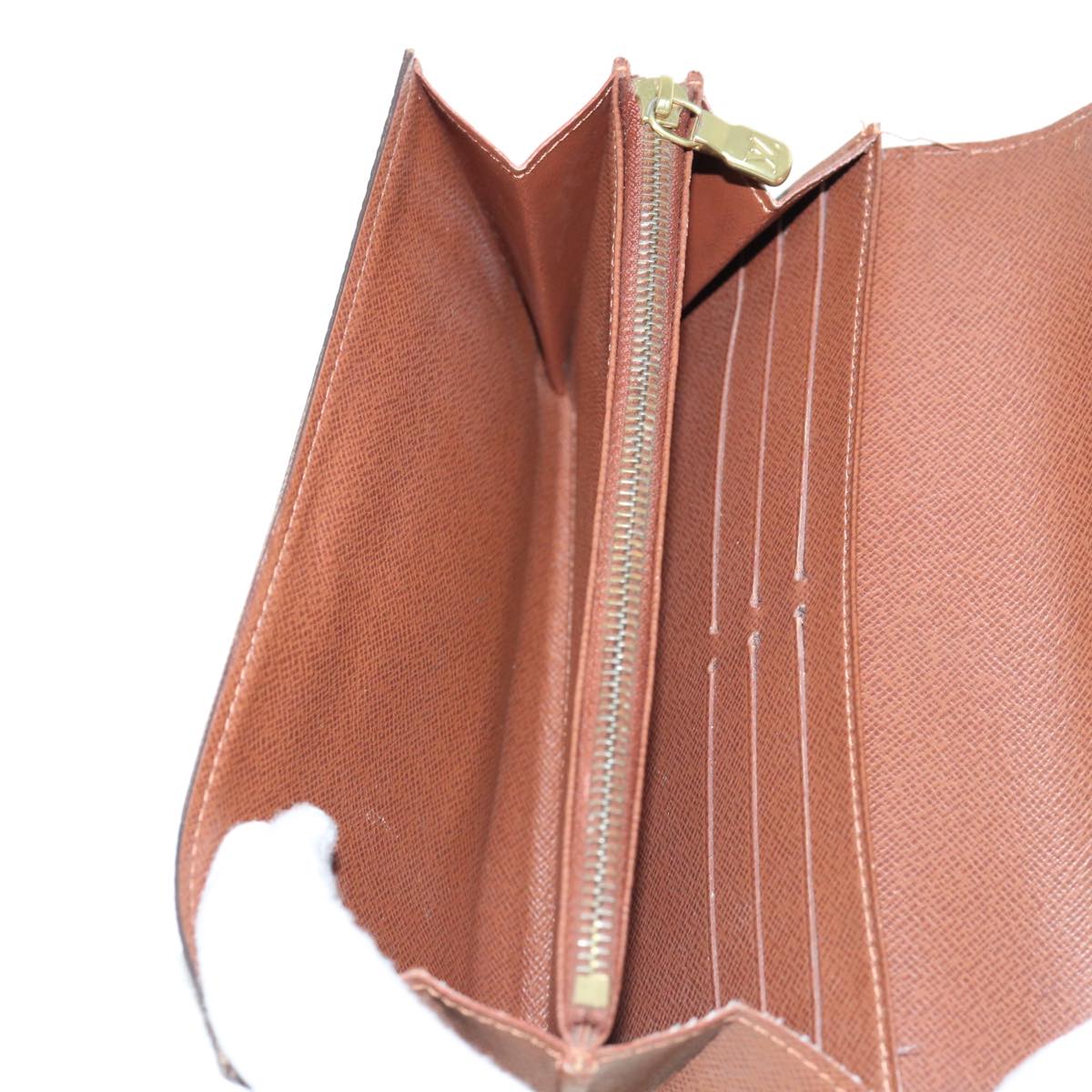 LOUIS VUITTON Monogram Portefeuille Sarah Long Wallet M60531 LV 62254