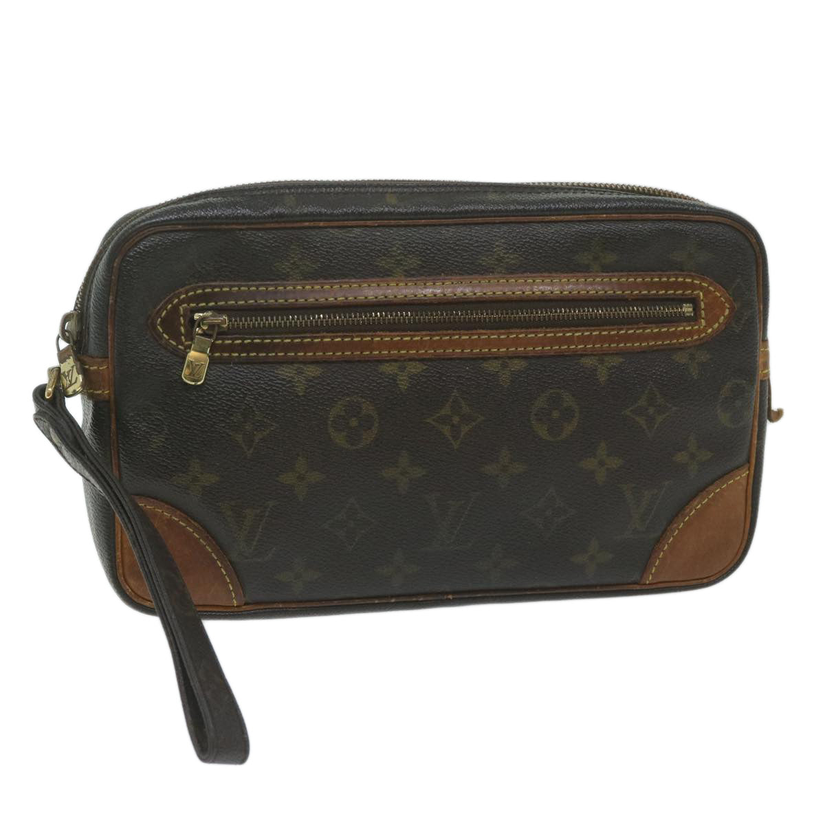LOUIS VUITTON Monogram Marly Dragonne GM Clutch Bag M51825 LV 62449