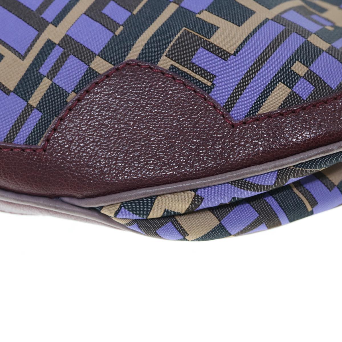 FENDI Zucca Canvas Hand Bag 2way Purple Pink 62577