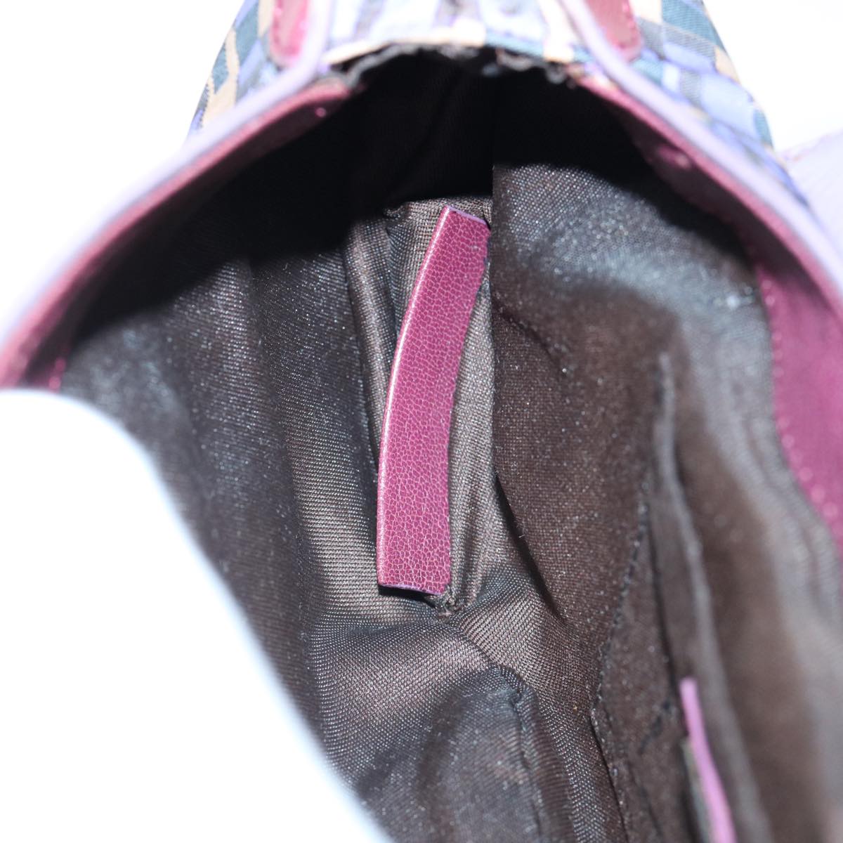 FENDI Zucca Canvas Hand Bag 2way Purple Pink 62577