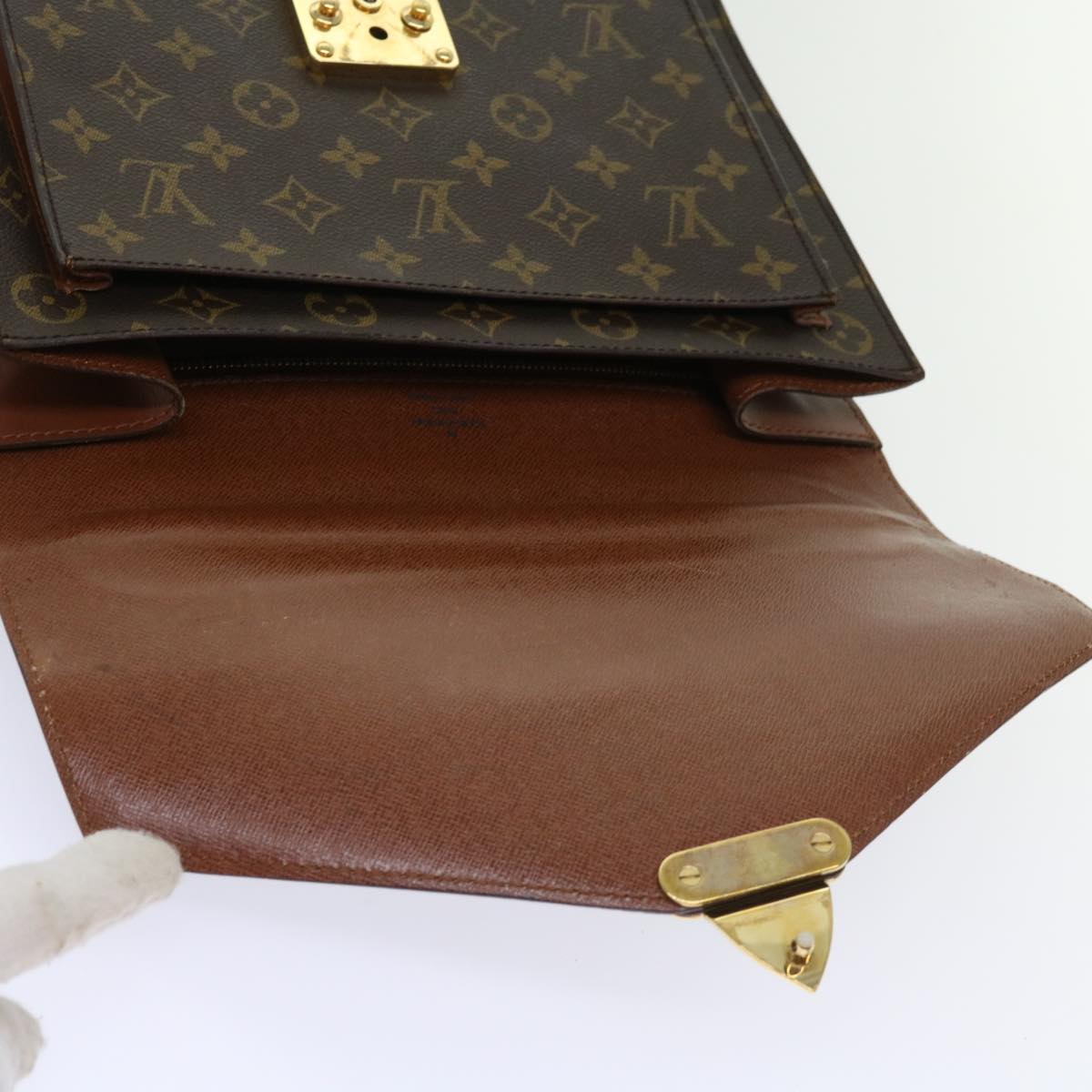 LOUIS VUITTON Monogram Monceau 28 Hand Bag 2way M51185 LV 62788