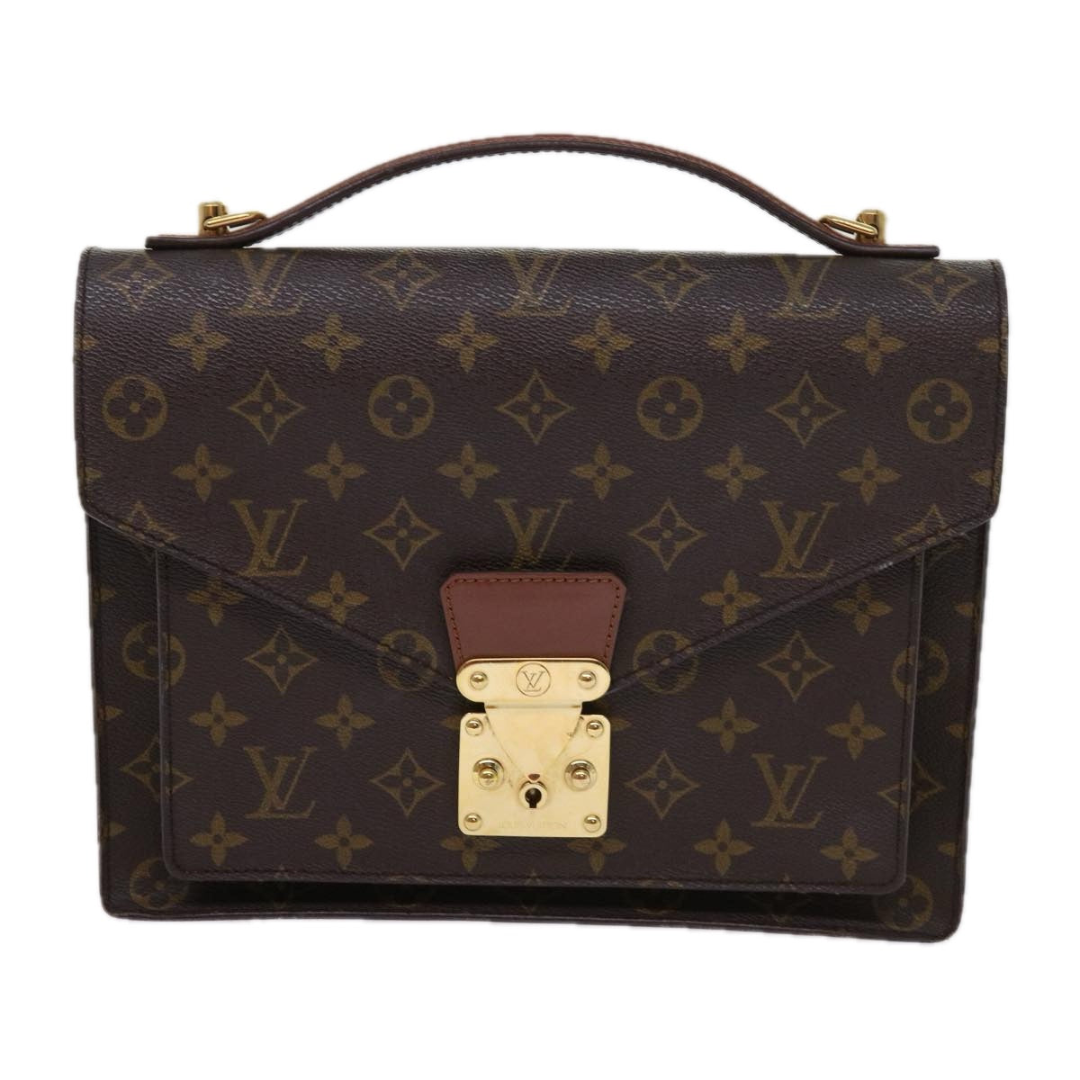 LOUIS VUITTON Monogram Monceau 28 Hand Bag 2way M51185 LV 62788