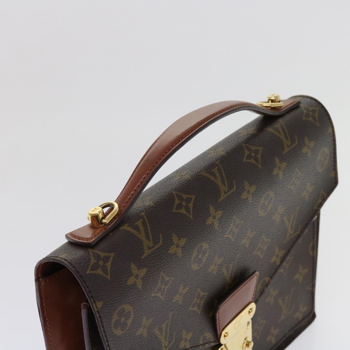 LOUIS VUITTON Monogram Monceau 28 Hand Bag 2way M51185 LV 62788