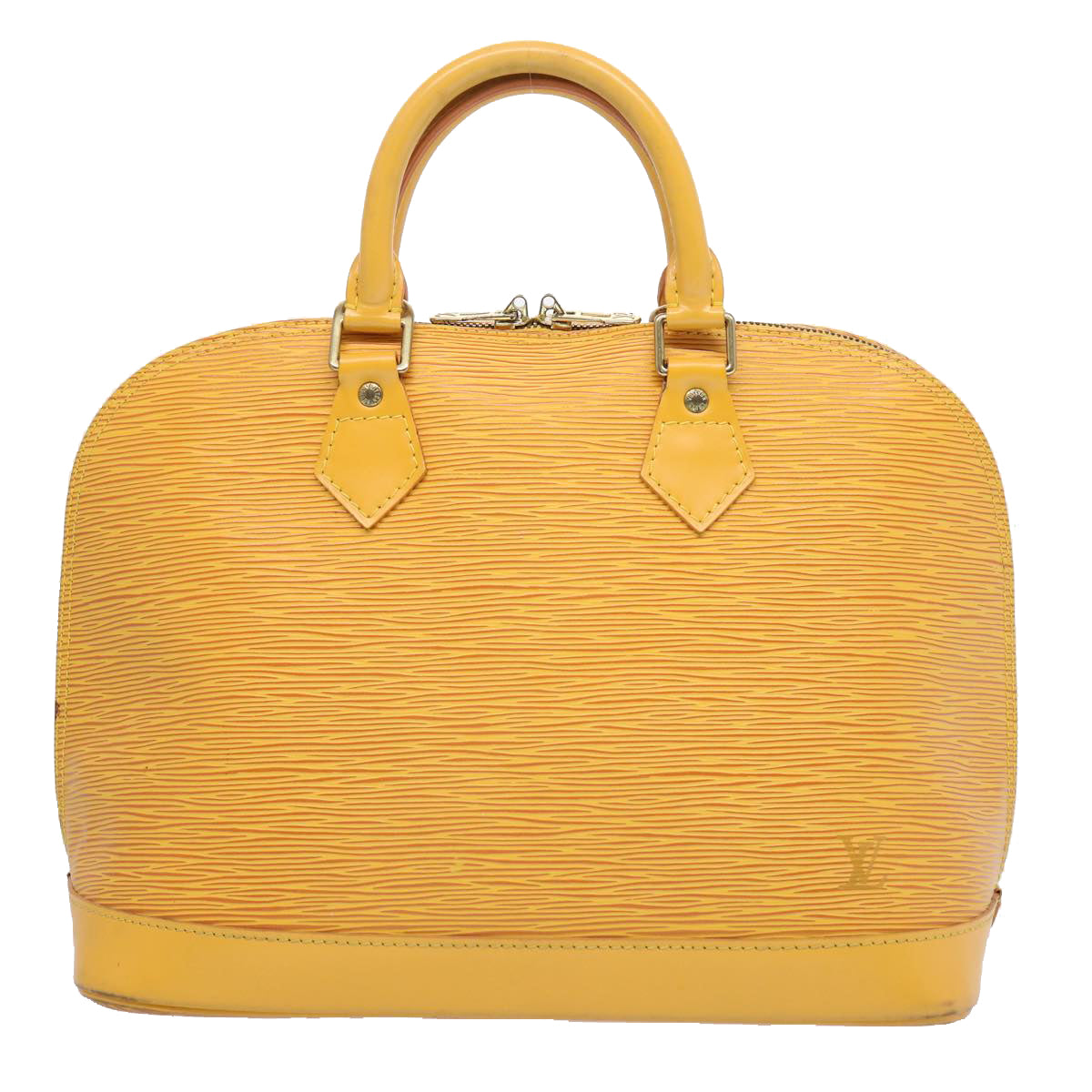 LOUIS VUITTON Epi Alma Hand Bag Tassili Yellow M52149 LV 62790