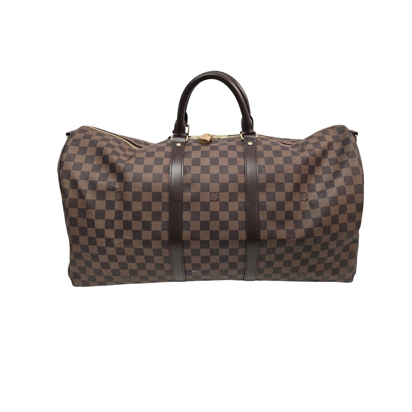 Louis Vuitton Damier Ebene Keepall BandouliÃ¨re 55 Duffel