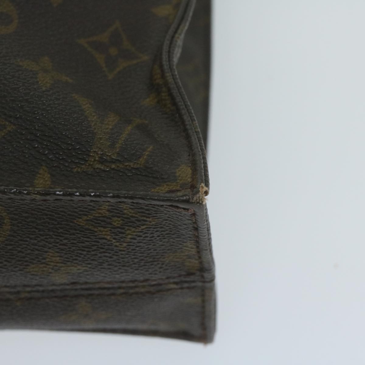 LOUIS VUITTON Monogram Sac Plat Hand Bag M51140 LV 62793