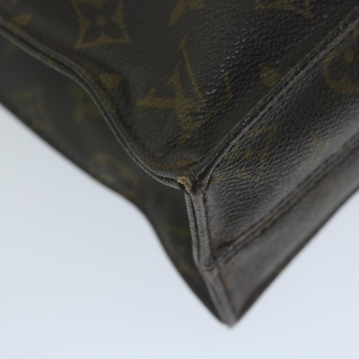 LOUIS VUITTON Monogram Sac Plat Hand Bag M51140 LV 62793