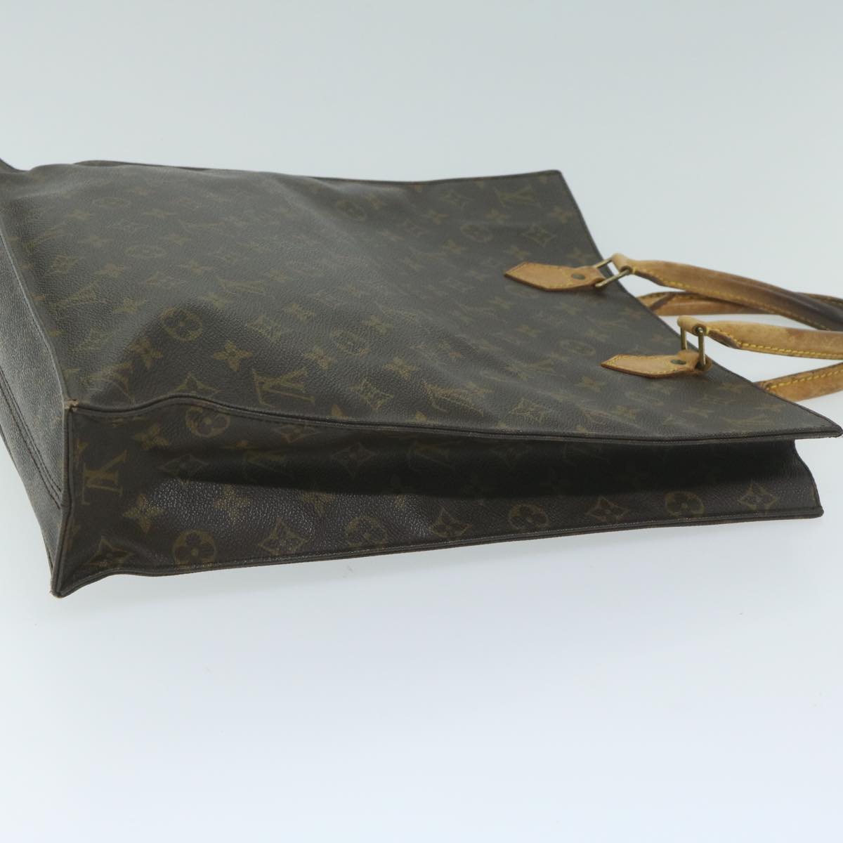 LOUIS VUITTON Monogram Sac Plat Hand Bag M51140 LV 62793