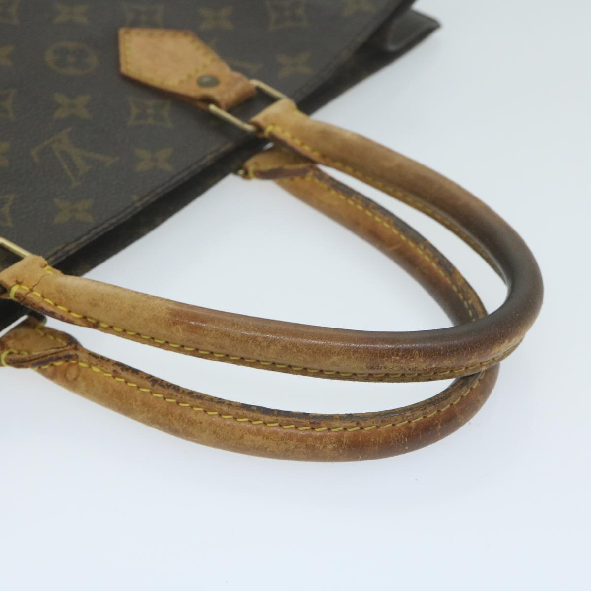 LOUIS VUITTON Monogram Sac Plat Hand Bag M51140 LV 62793