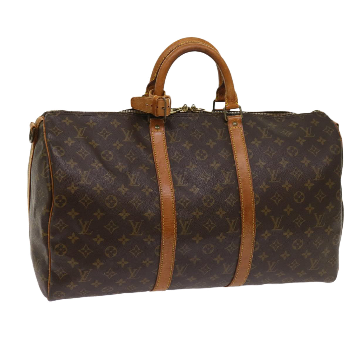 LOUIS VUITTON Monogram Keepall Bandouliere 50 Boston Bag M41416 LV 62794