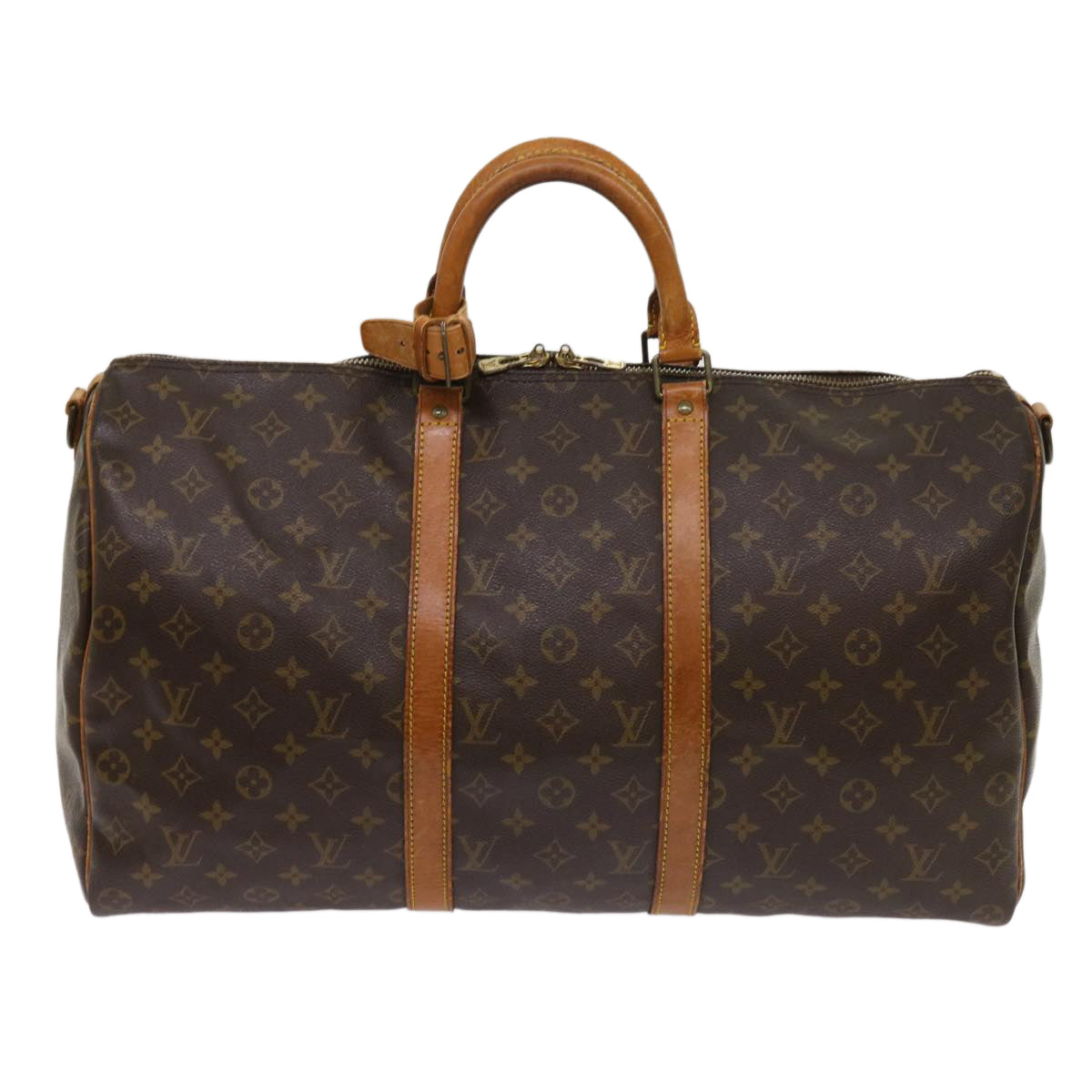 LOUIS VUITTON Monogram Keepall Bandouliere 50 Boston Bag M41416 LV 62794