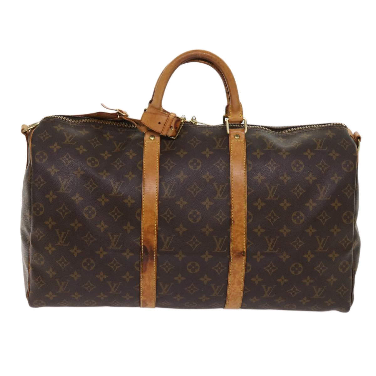 LOUIS VUITTON Monogram Keepall Bandouliere 50 Boston Bag M41416 LV 62795
