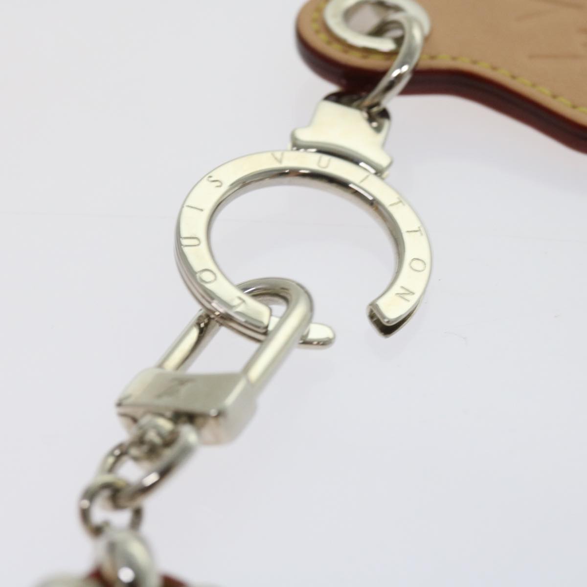 LOUIS VUITTON Collier Survival Necklace Silver LV 62798A