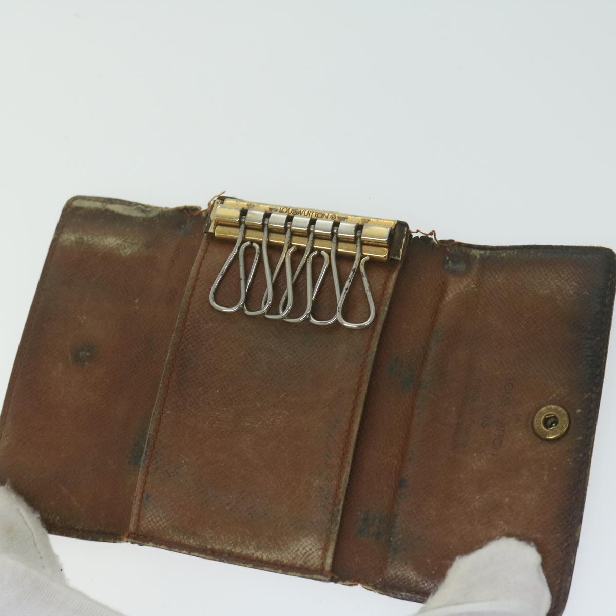 LOUIS VUITTON Epi Monogram Key Case 11 pieces Green Red LV 62872