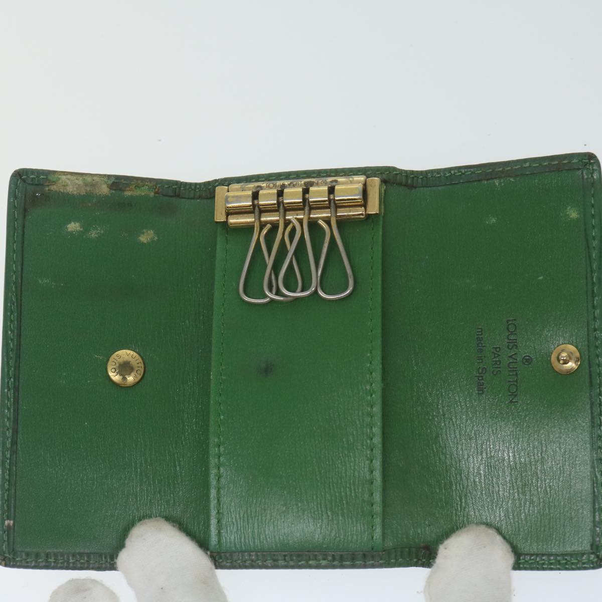 LOUIS VUITTON Epi Monogram Key Case 11 pieces Green Red LV 62872