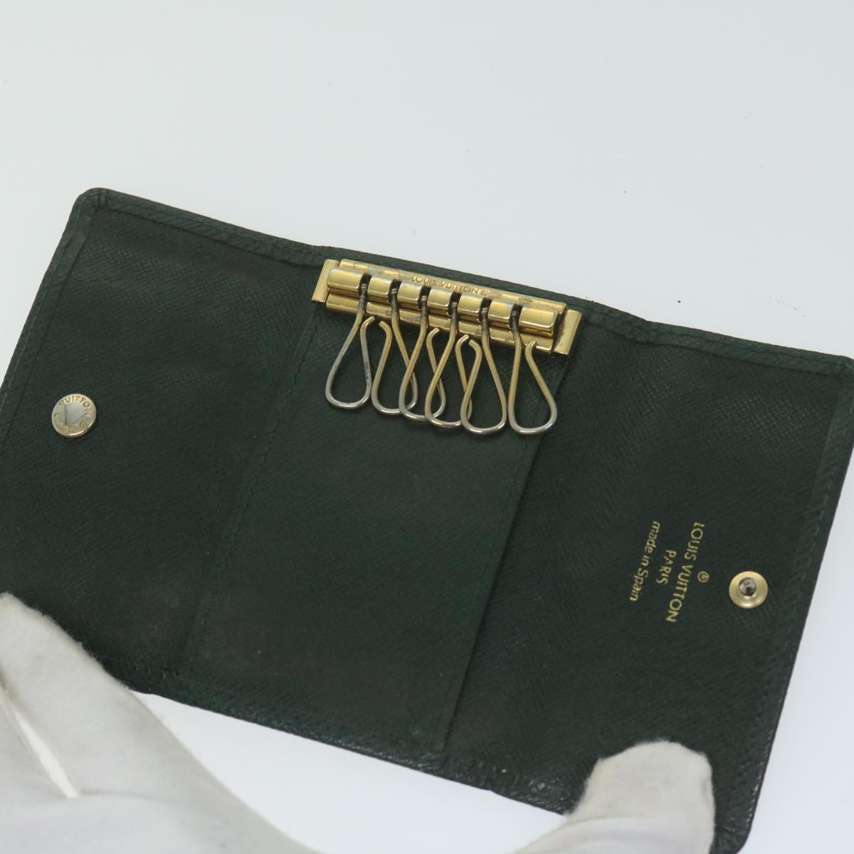 LOUIS VUITTON Epi Monogram Key Case 11 pieces Green Red LV 62872